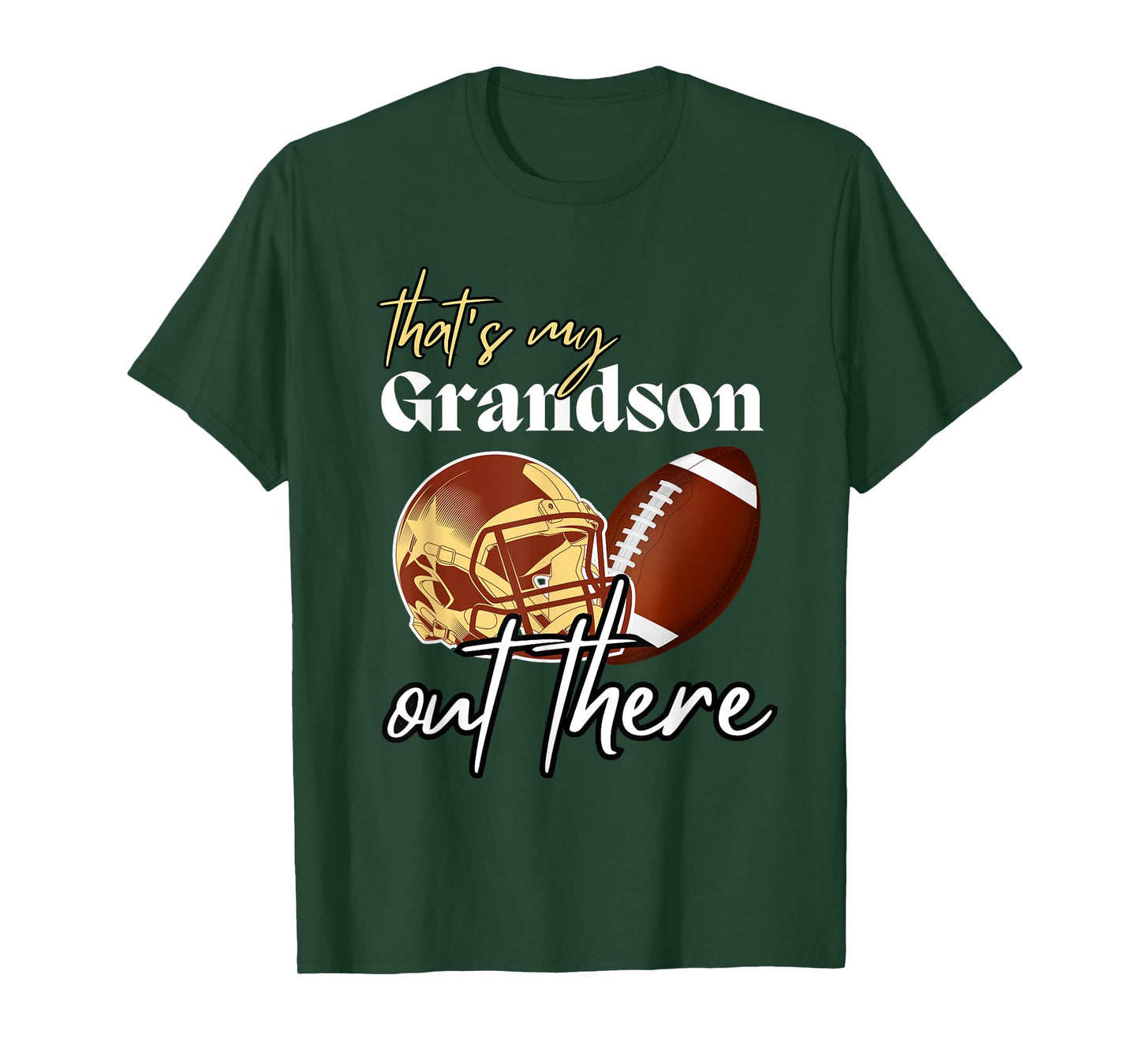 Football Grandma Grandpa That's My Grandson Out There T-Shirt
