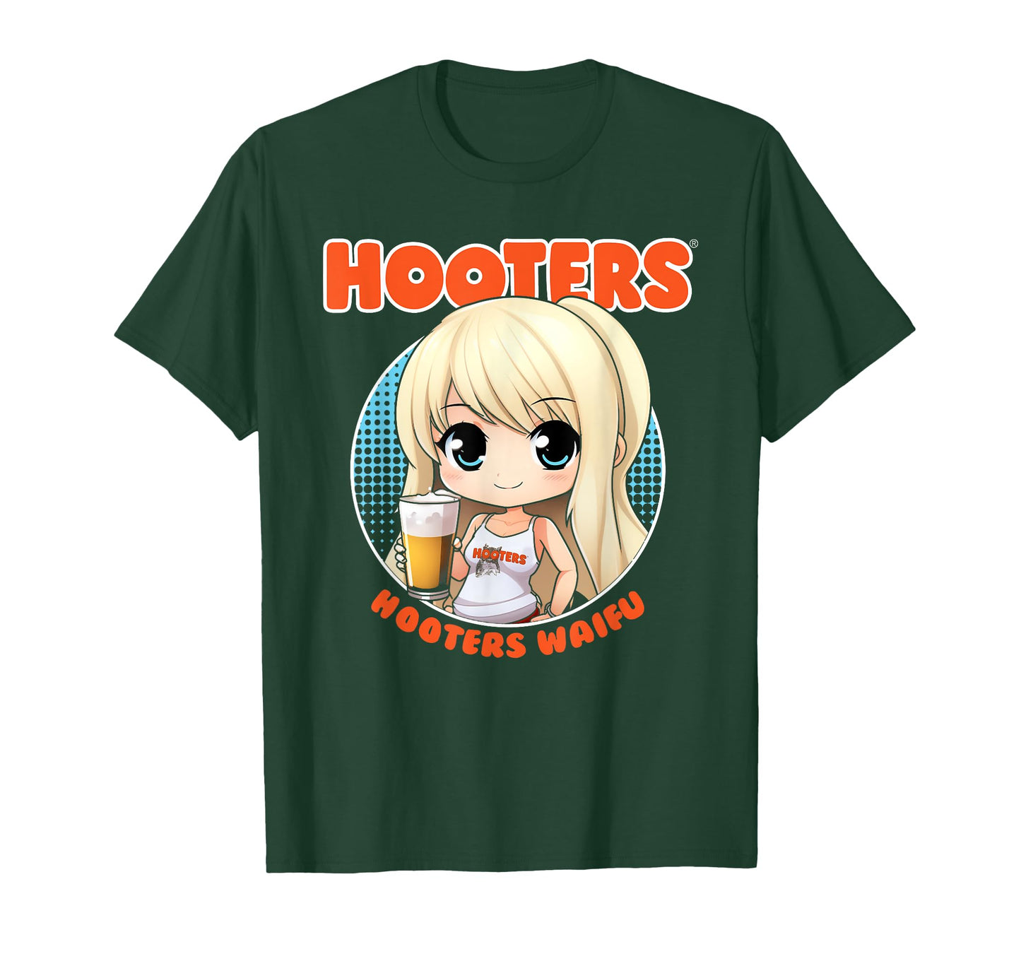 Hooters Waifu Anime Inspired Kawaii Girl T-Shirt