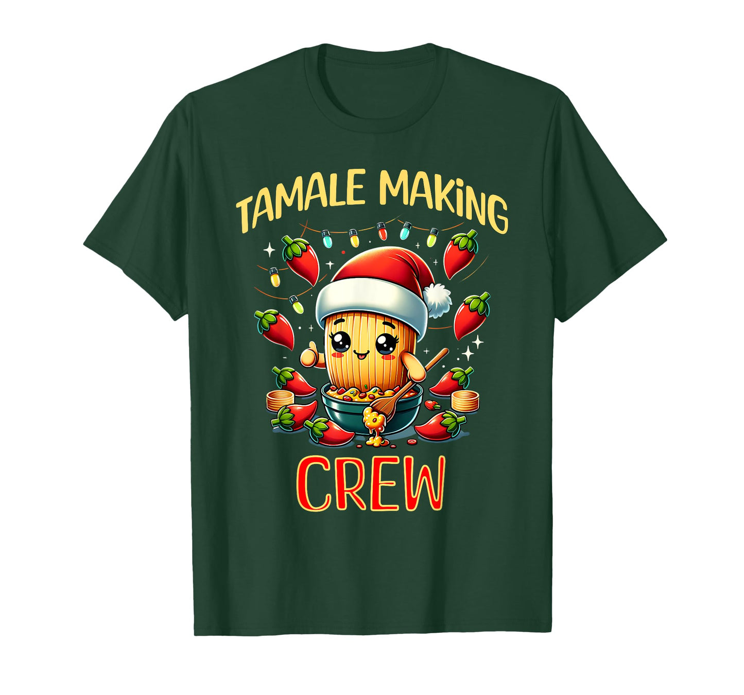 Tamale Making Crew Tamale Season Funny Mexican Christmas T-Shirt