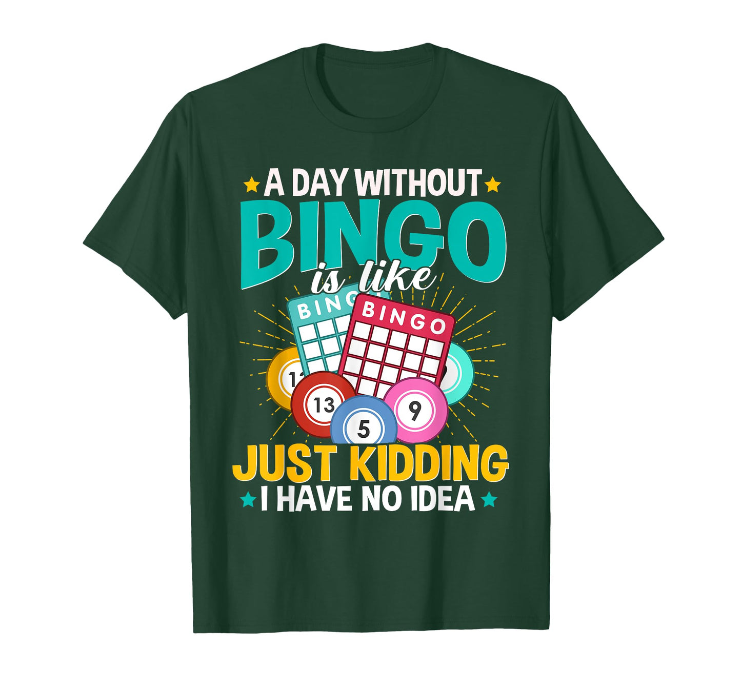 Bingo Lover A Day Without Bingo is Like Vintage Xmas T-Shirt