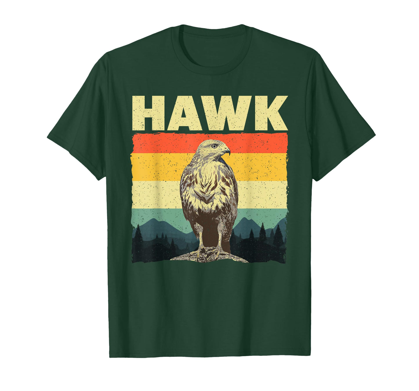 Cute Hawk Design For Men Women Kids Bird Vintage Hawk Lovers T-Shirt