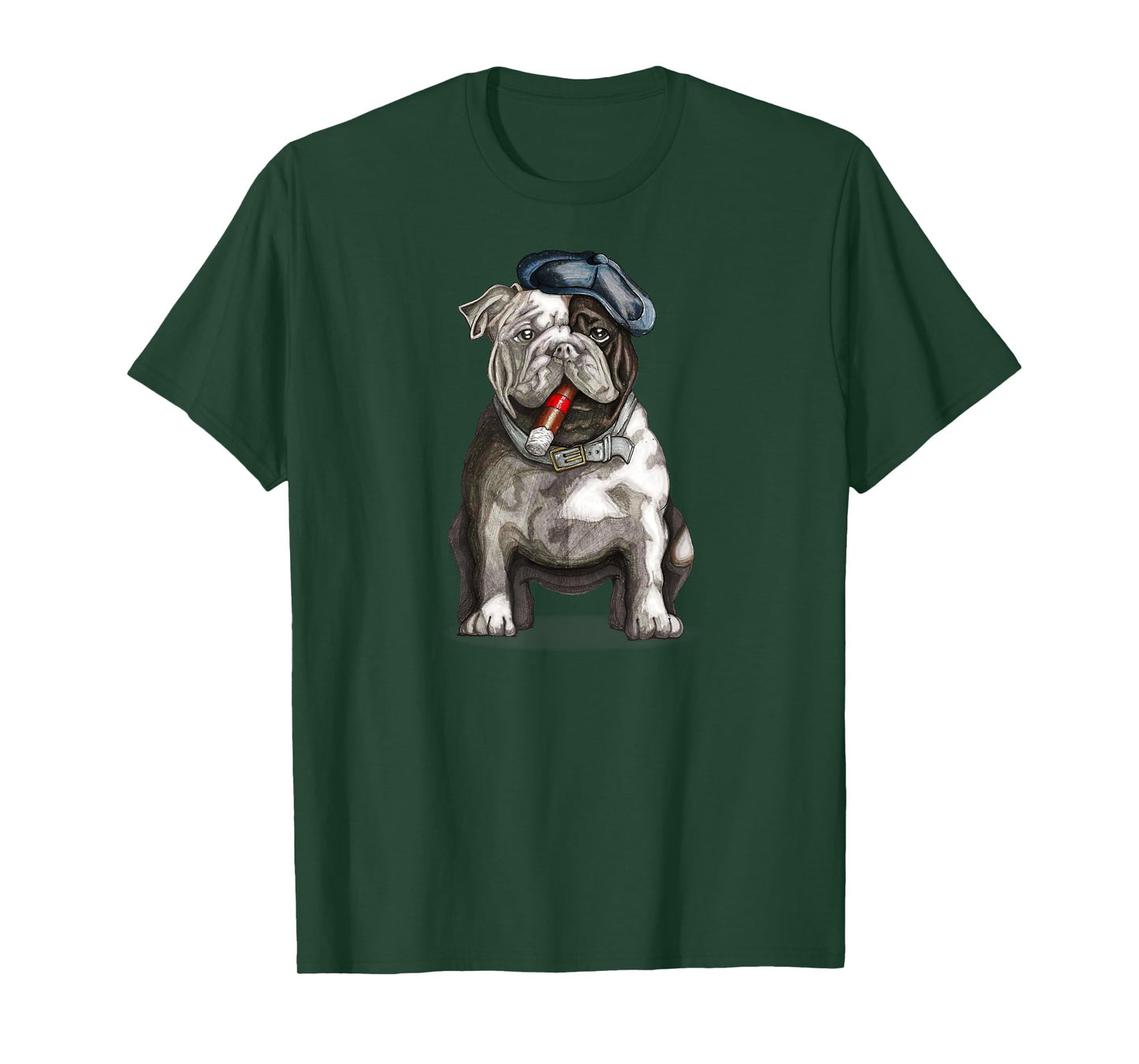 Bulldog Brooklyn New York Premium Cigar Men Women T-Shirt