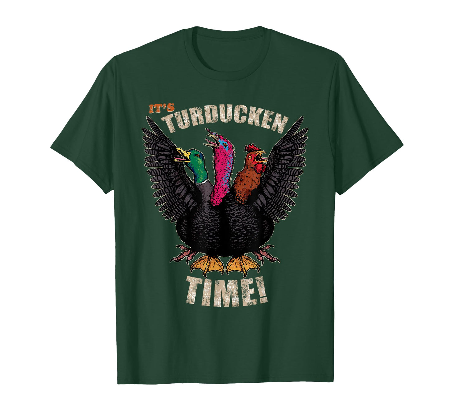 Thanksgiving Day Turkey Turducken Kaiju Monster Ugly Sweater T-Shirt