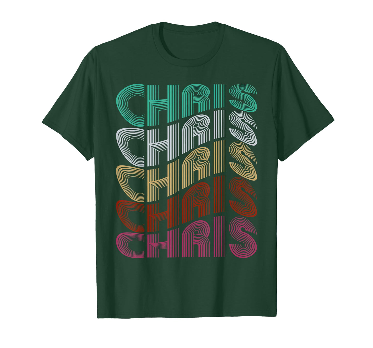 Groovy Chris Personalized Name I Love Chris 70,80's Meme T-Shirt