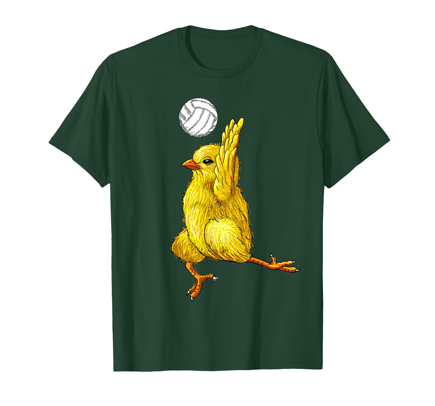 Volleyball Chicken Cute Baby Chicken Sport Gift Mom Dad Kids T-Shirt
