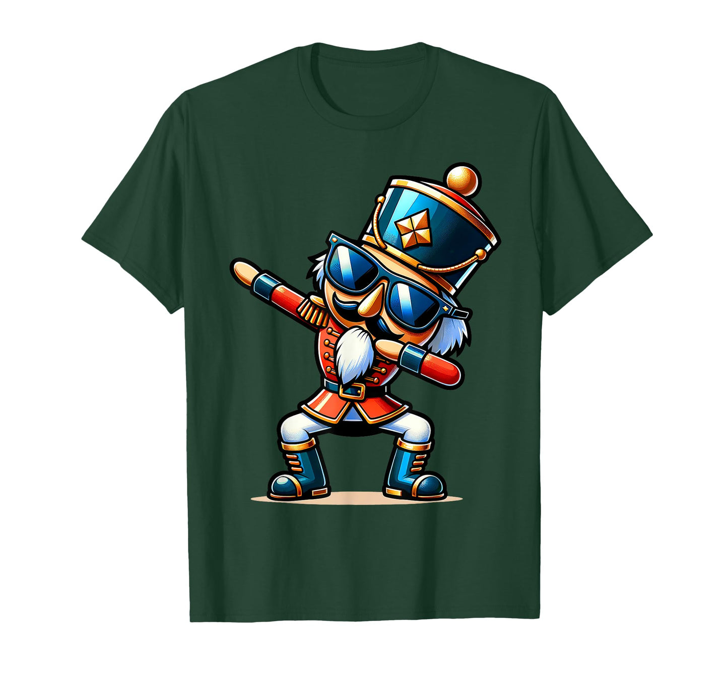 Christmas Nutcracker Dabbing Boys Santa Xmas Funny T-Shirt
