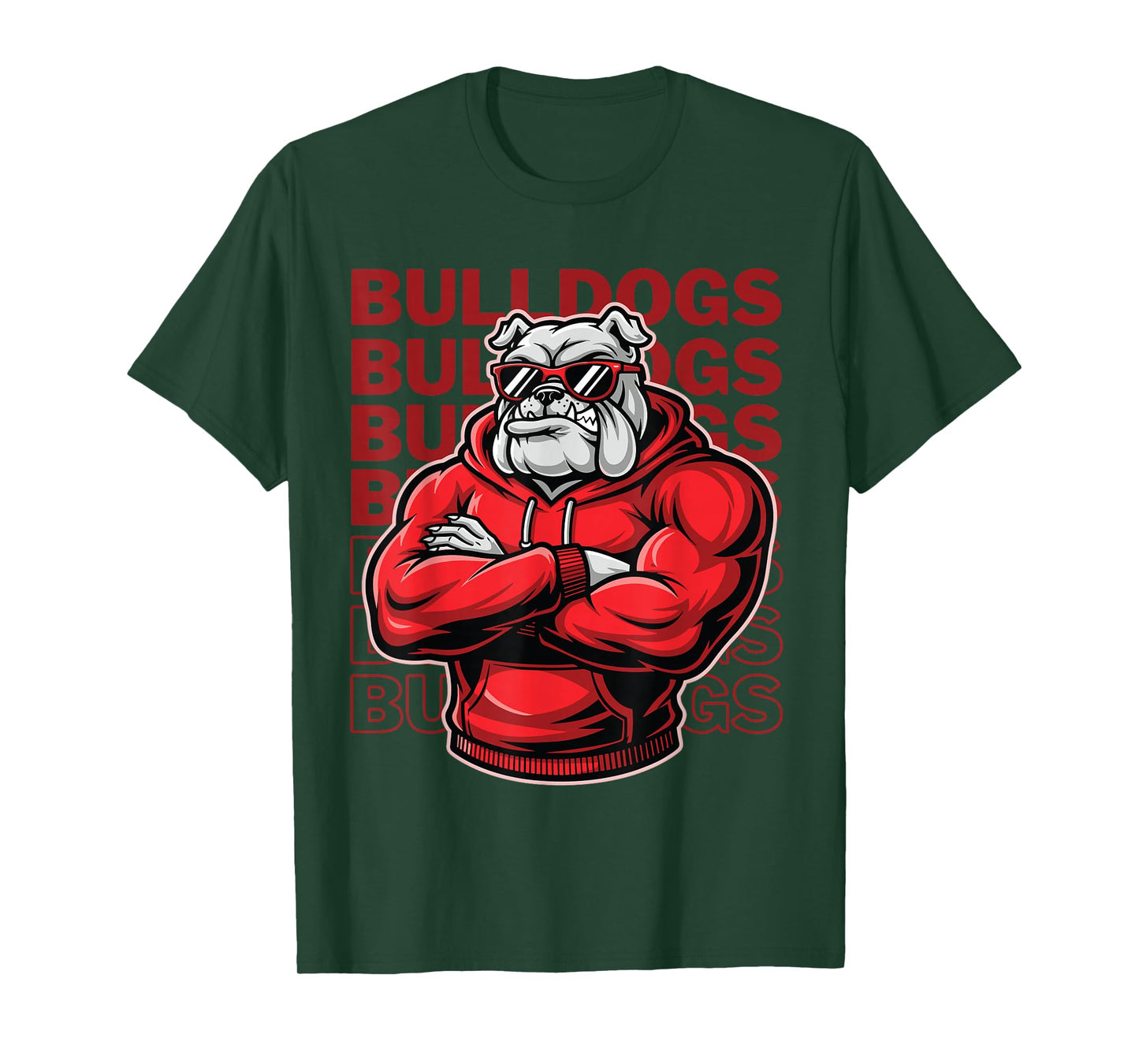 Bulldogs Tshirt Retro Bulldogs Gift for Men Women Boys Girls T-Shirt