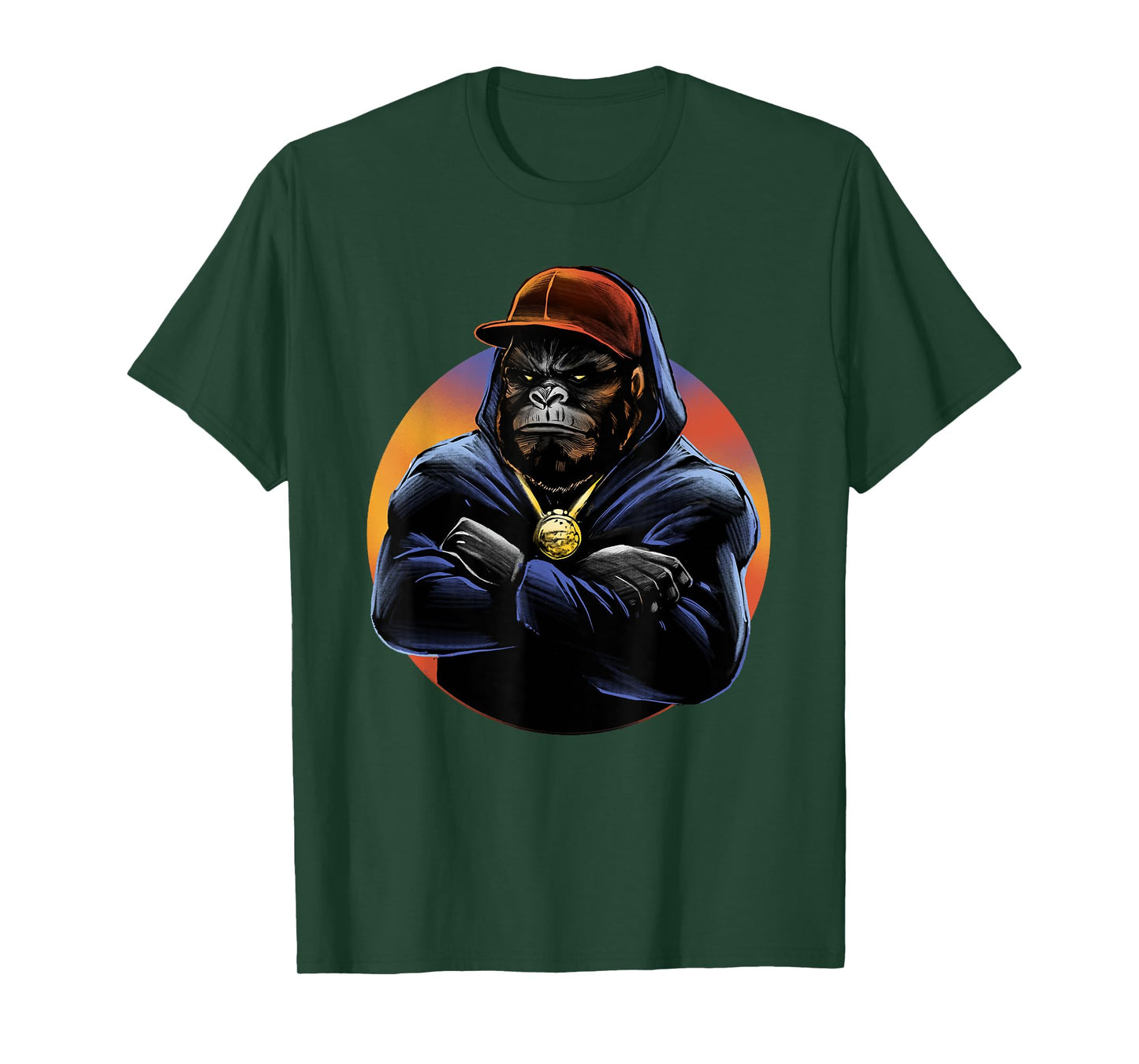 Hip Hop Orangutan street life Monkey Graphic T-Shirt