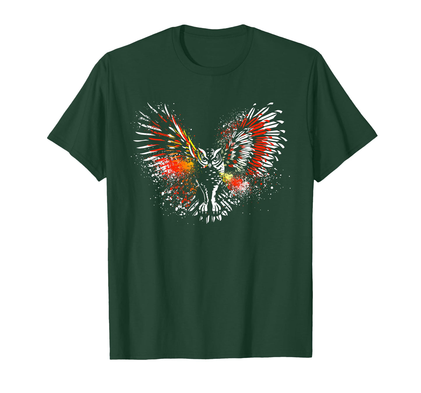Owl | White Owl | Cute Owl | Red Owl | Night Owl Graphic T-Shirt