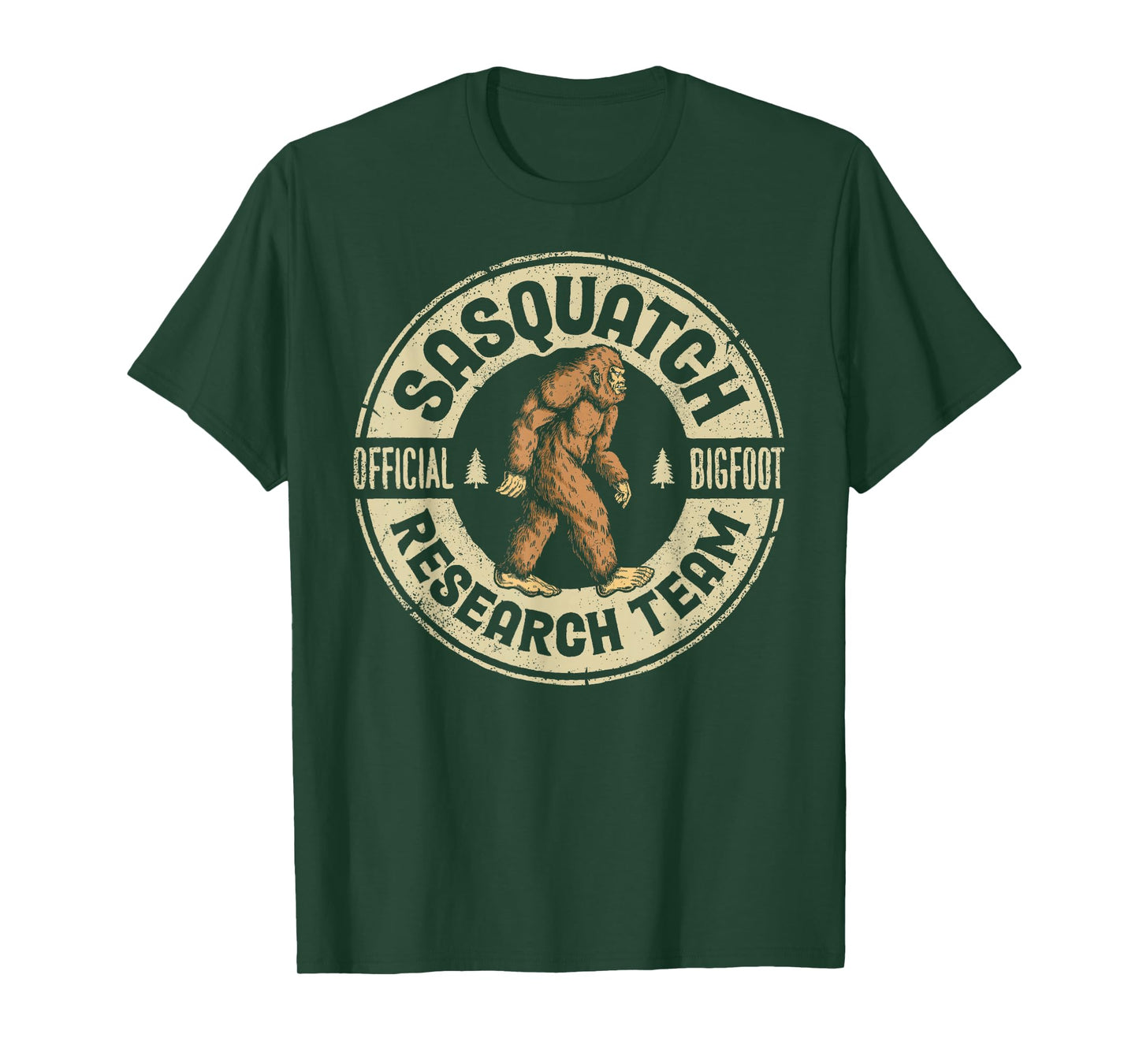 Bigfoot Research Team Retro Vintage Sasquatch Men Women T-Shirt