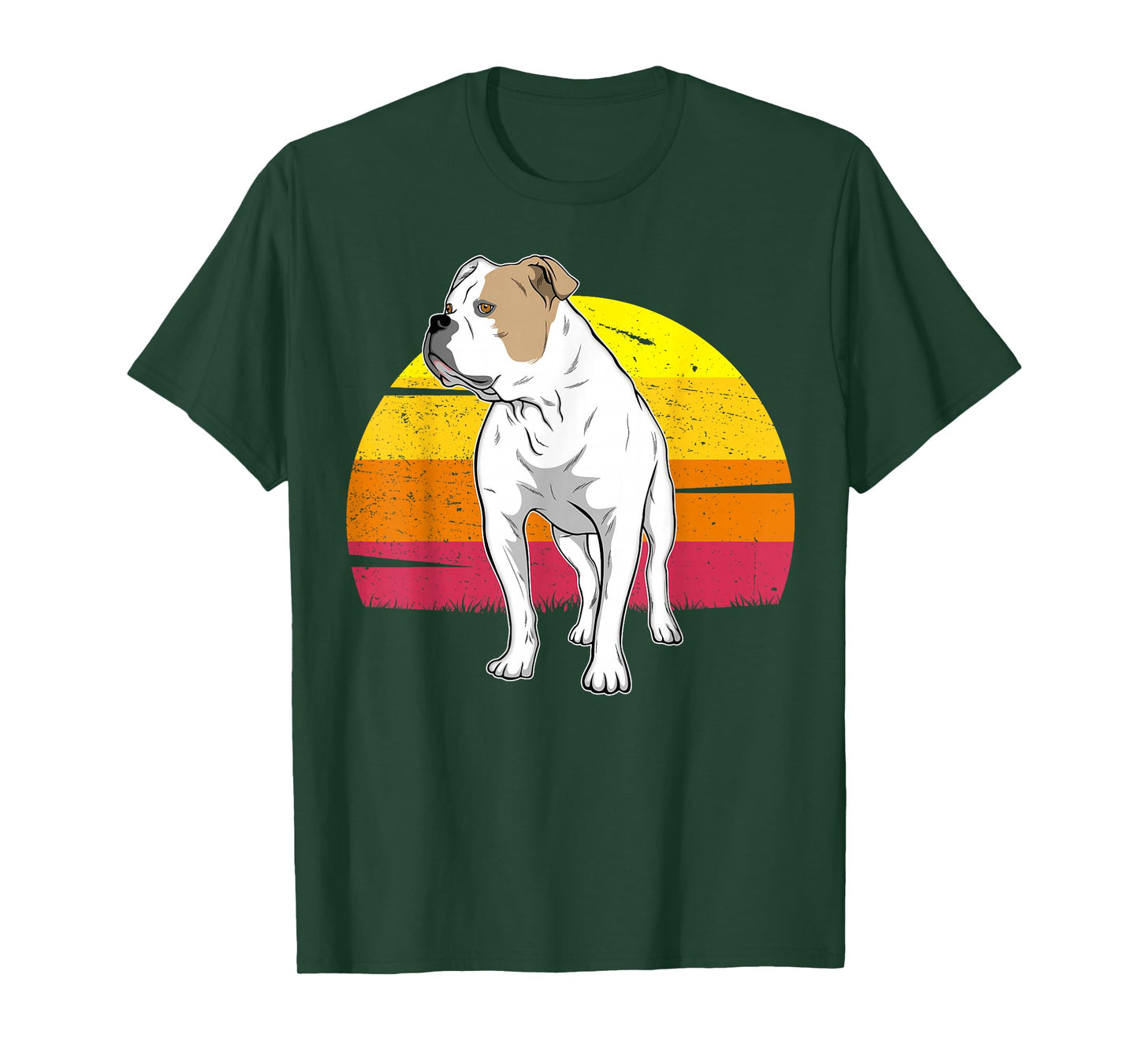 American Bulldog Old Southern White Bulldog T-Shirt for Men Women Girls Kids