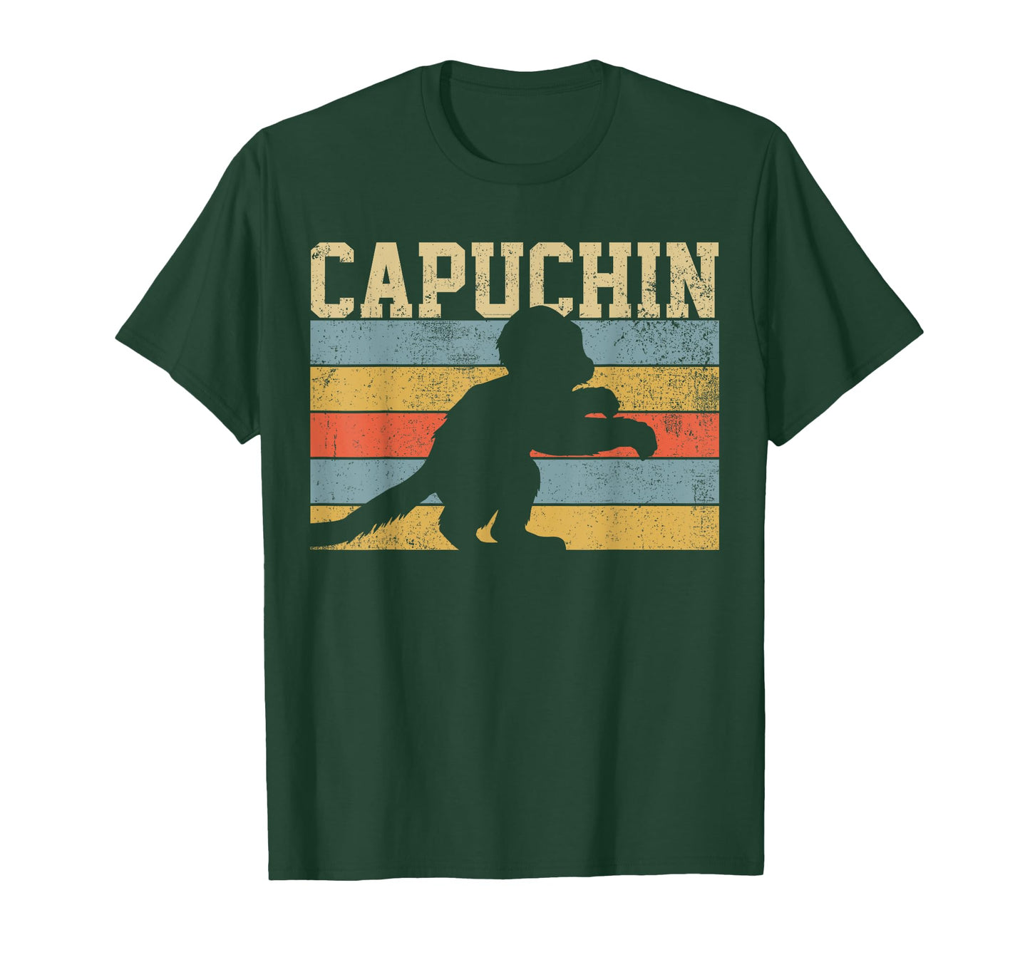 Capuchin Monkey Vintage Retro T-Shirt