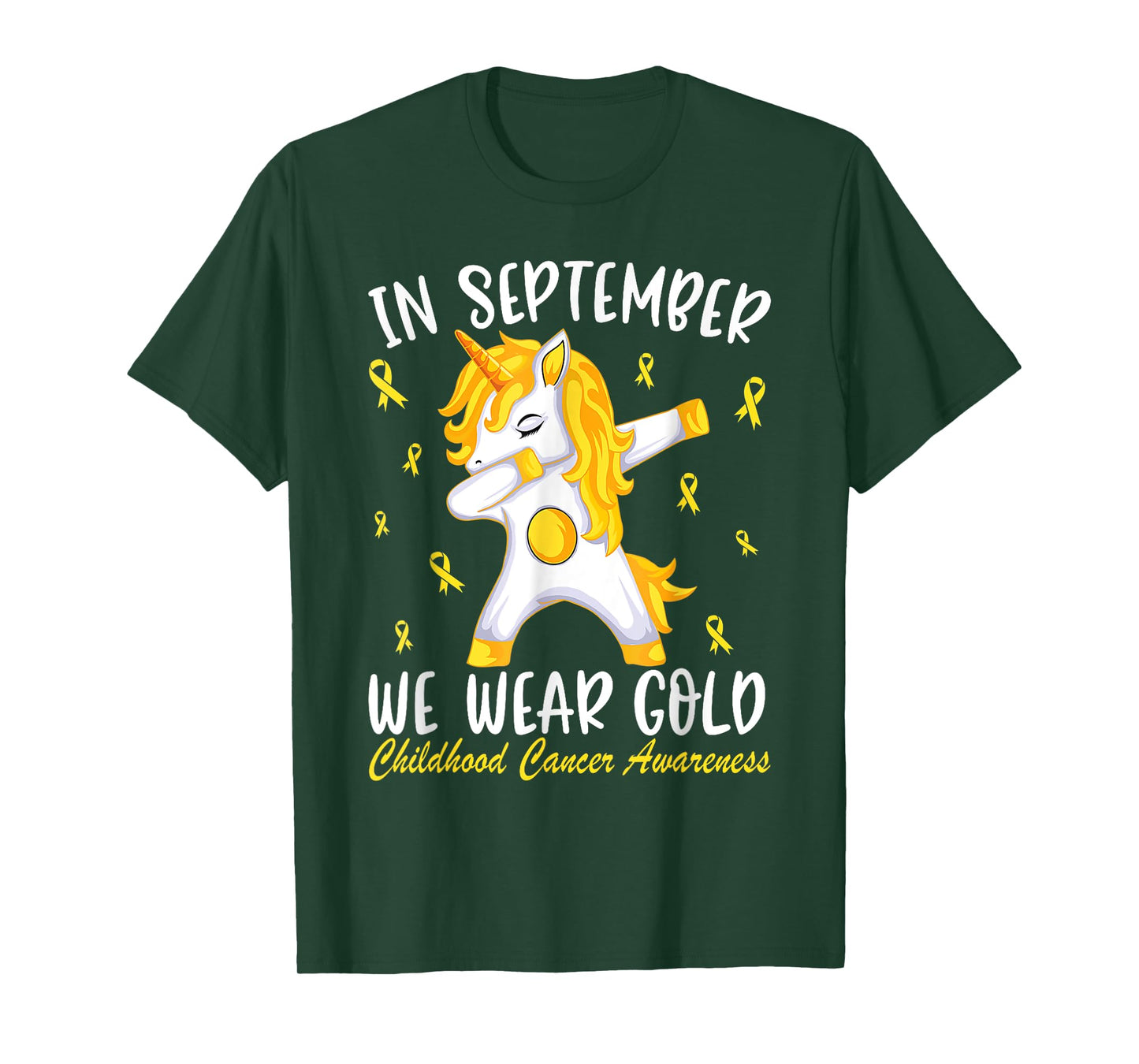 Childhood cancer Shirt In September We Wear Gold T-Shirt