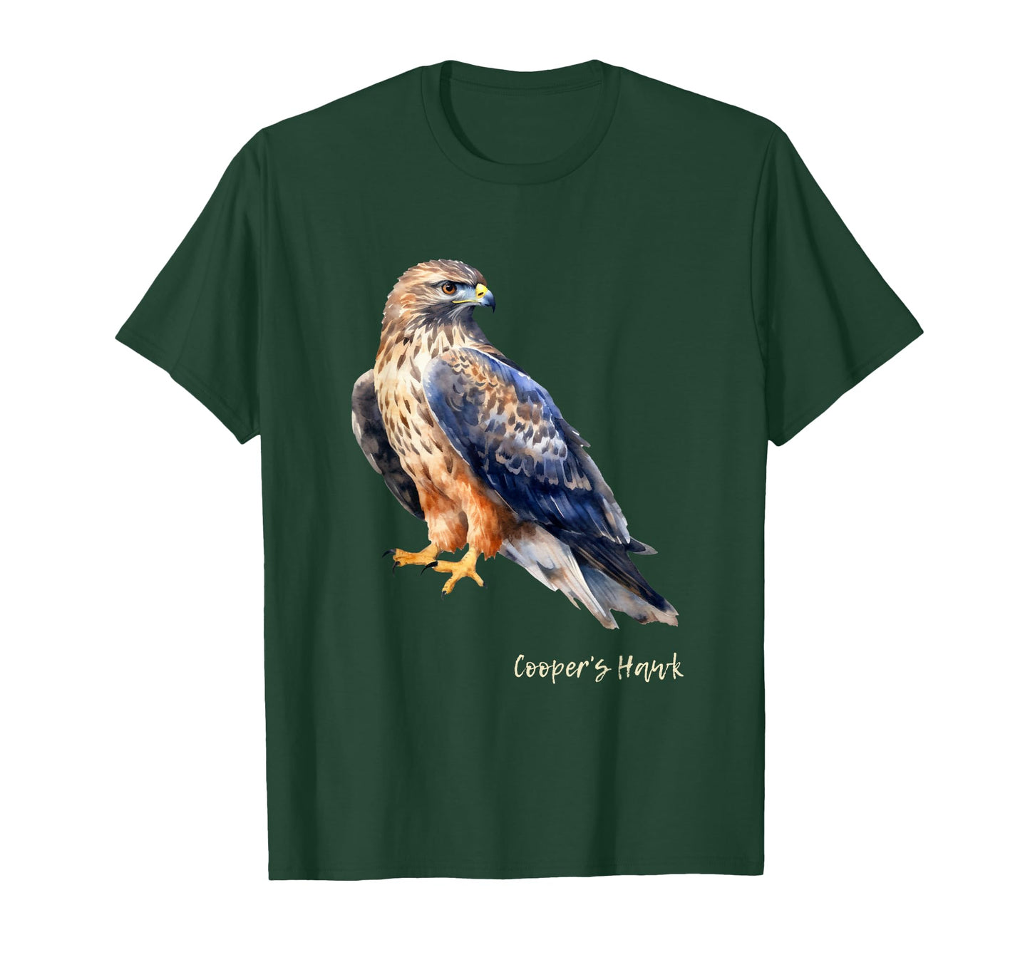 Cooper's Hawk Graphic Wildlife Birder T-Shirt