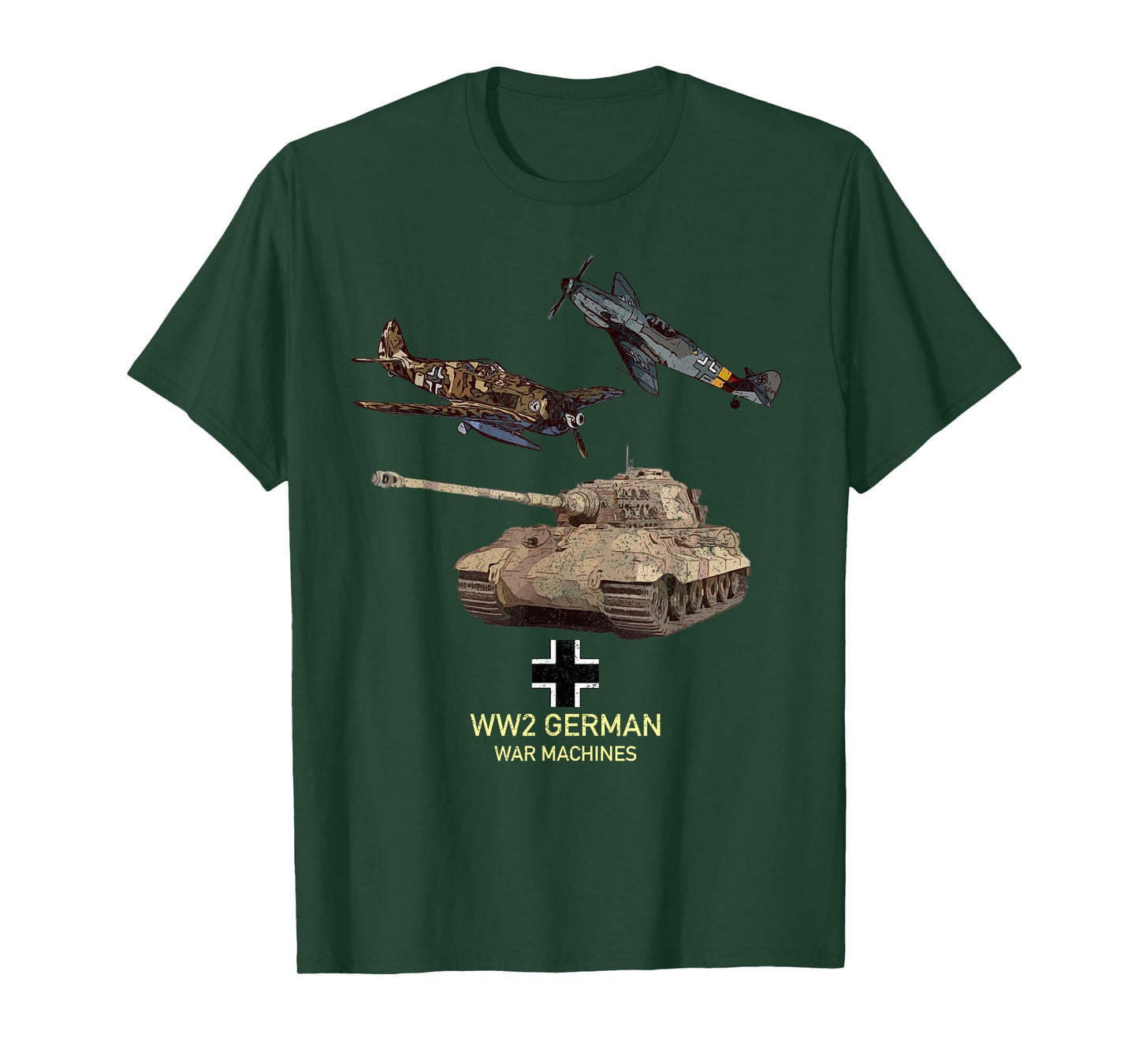 WW2 German Warbirds Tanks Panzer T-Shirt
