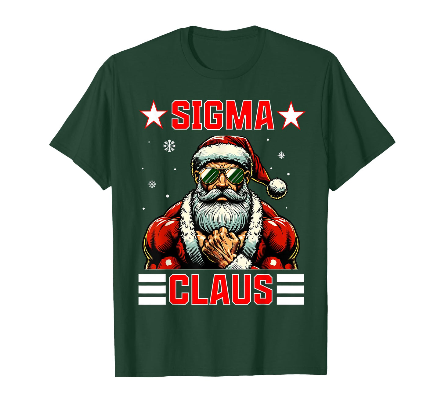 Sigma Claus Funny Christmas Santa Rizz Middle School Kids T-Shirt