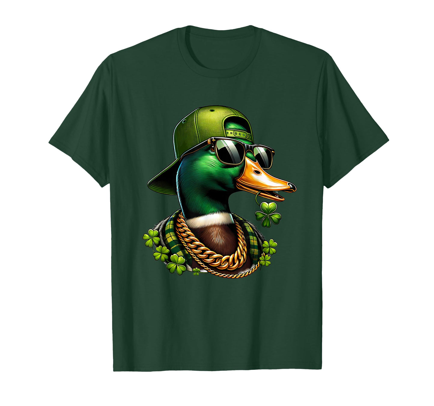 Saint Patricks Call Me Lucky Mallard Duck St Patrick's Day T-Shirt
