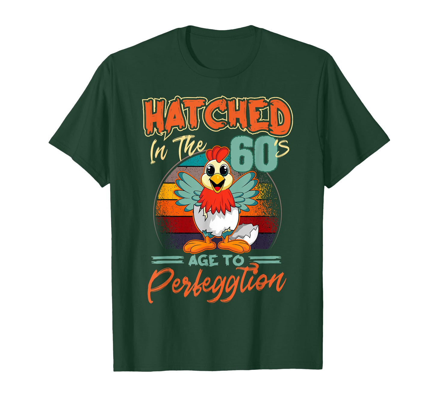 Chicken 60th Birthday Perfeggtion Chick Barnyard Farm Barn T-Shirt