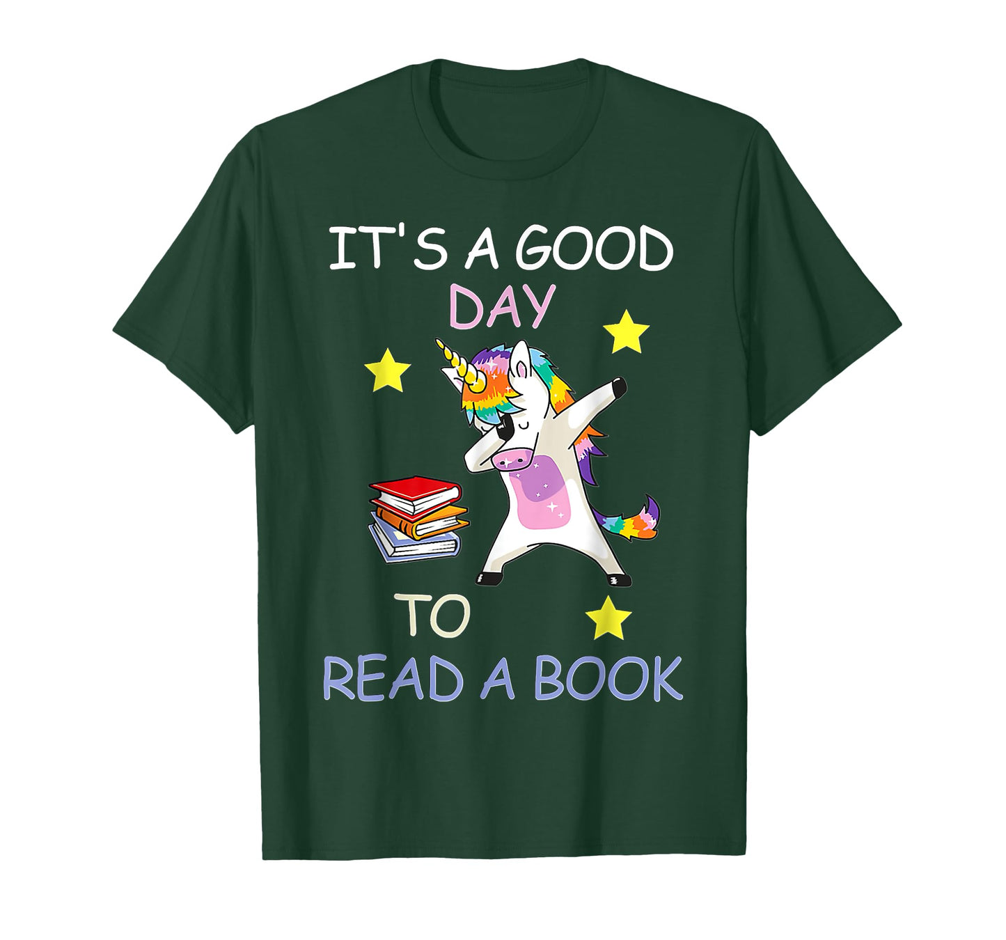 It's A Good Day To Read A Book Girl World Book Day Unicorn T-Shirt