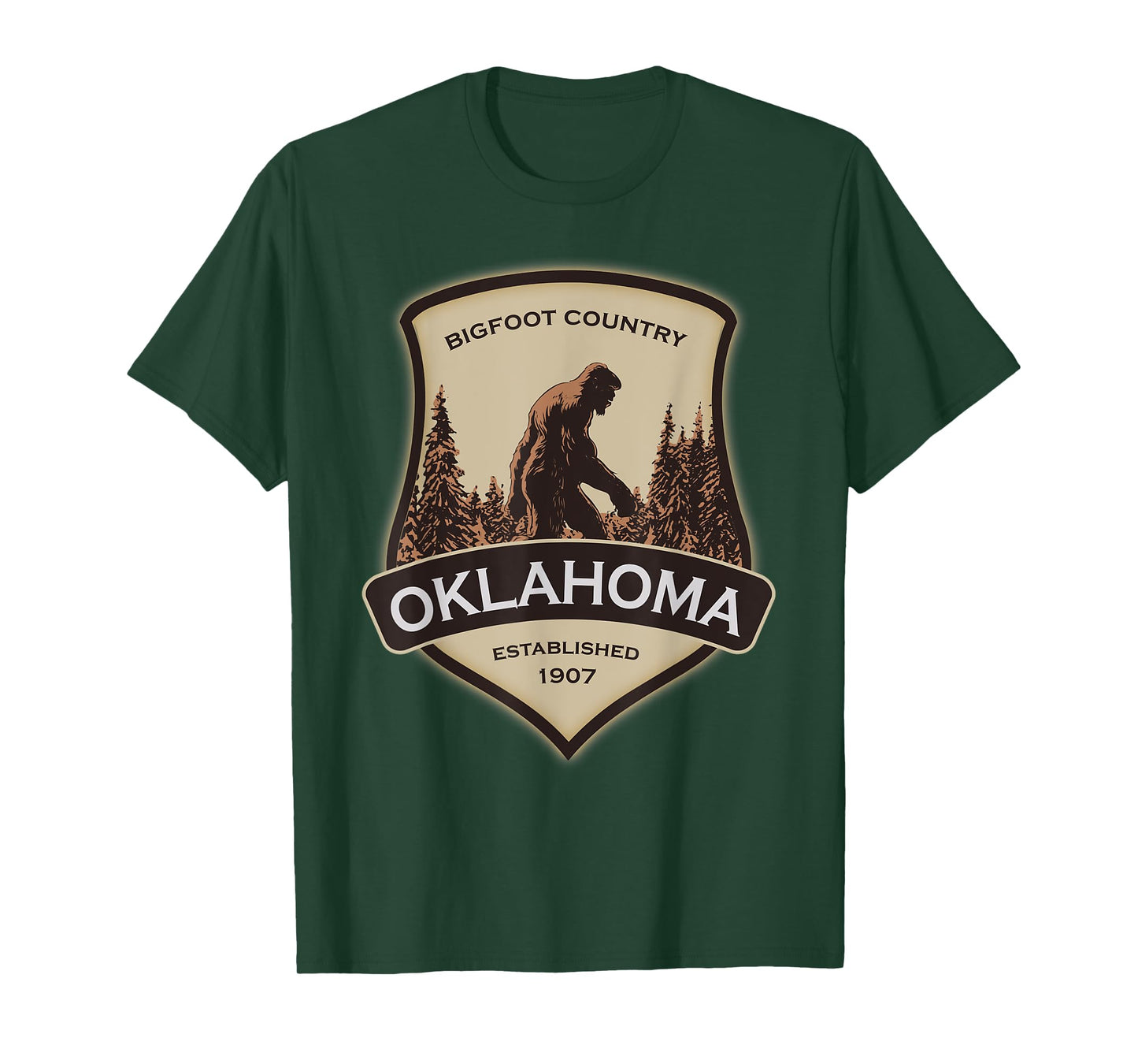 Oklahoma Bigfoot, or a Sasquatch T-Shirt