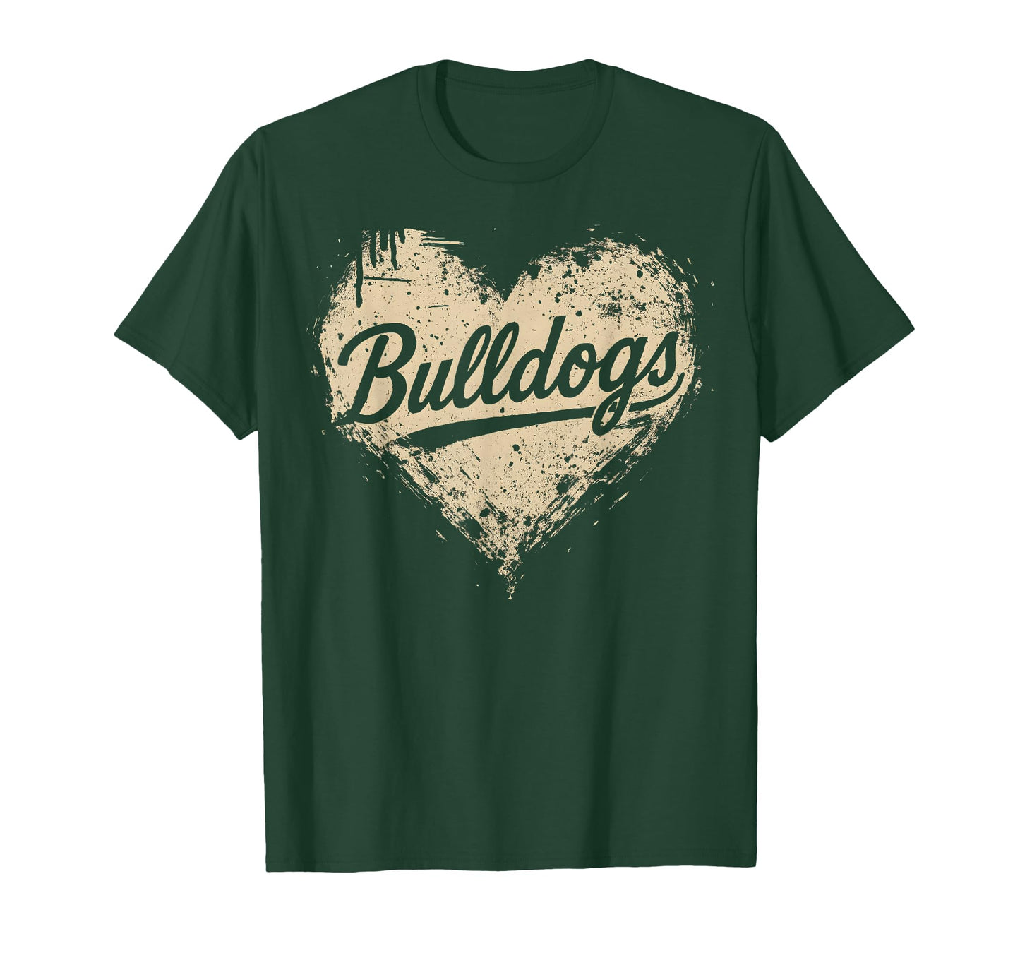 Heart Bulldogs Name Personalized Gifts For Men Kids Women T-Shirt