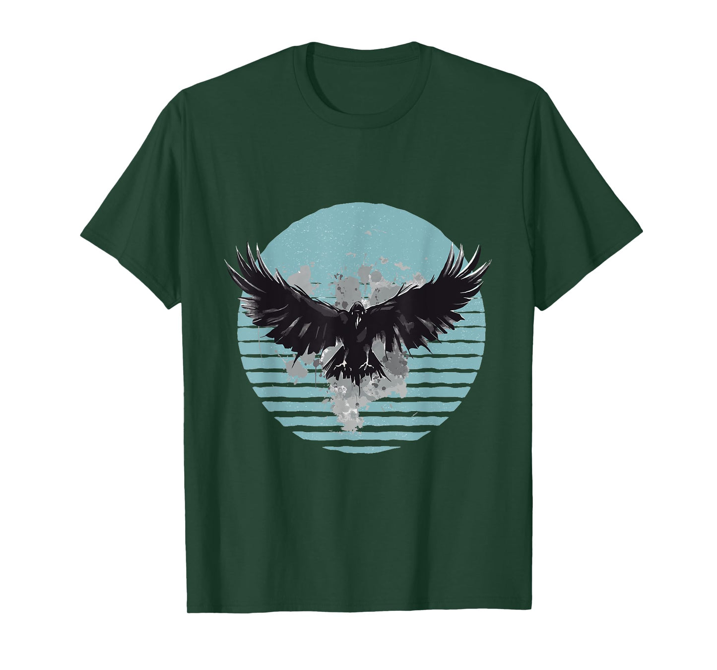 Raven moon Gothic raven Dark nature Mystical bird Raven Art T-Shirt