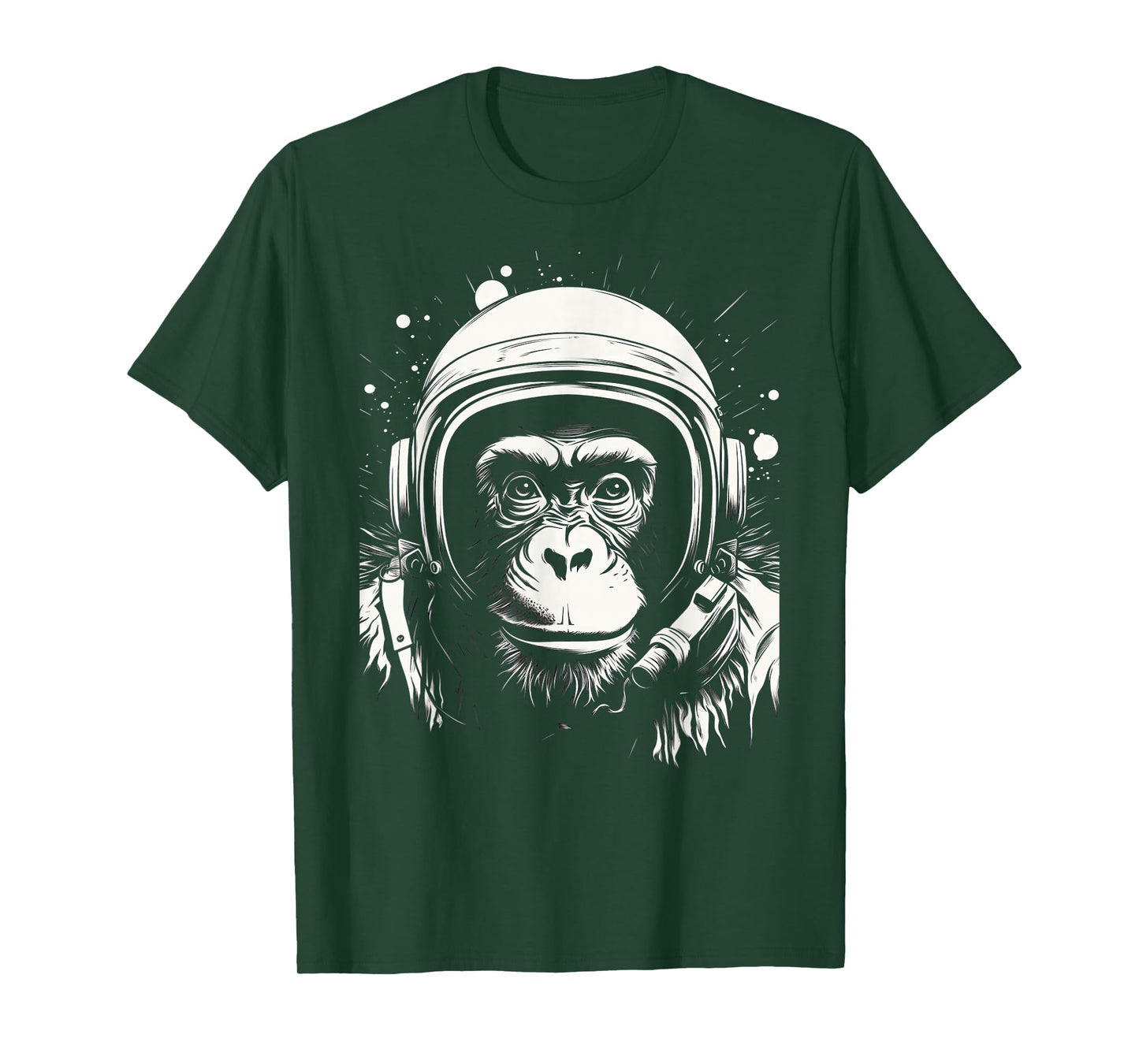 iconic monkey astronaut in astronautsuit in space T-Shirt
