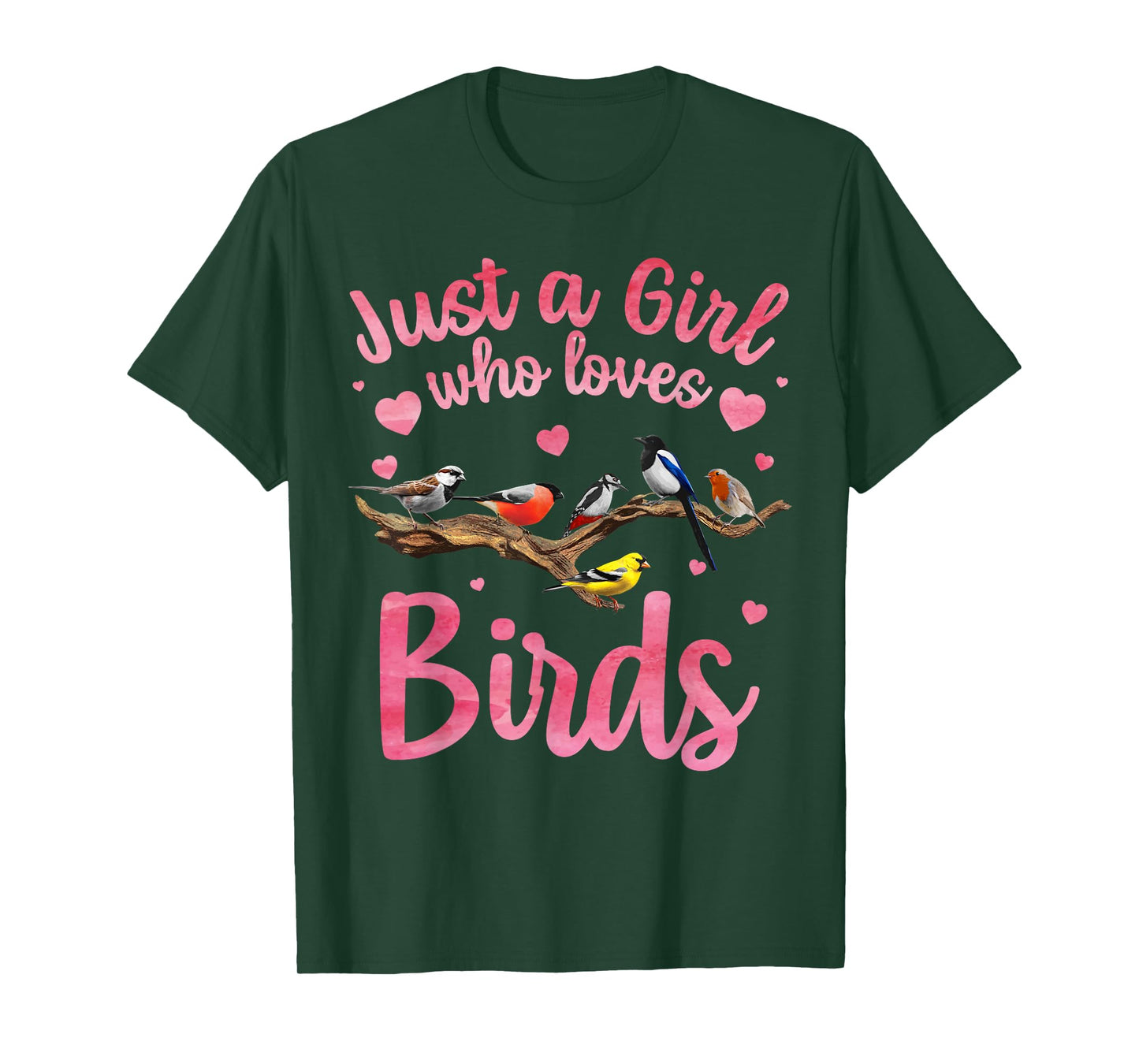 Cool Bird Watcher Art For Women Girls Birding Nerd Birder T-Shirt