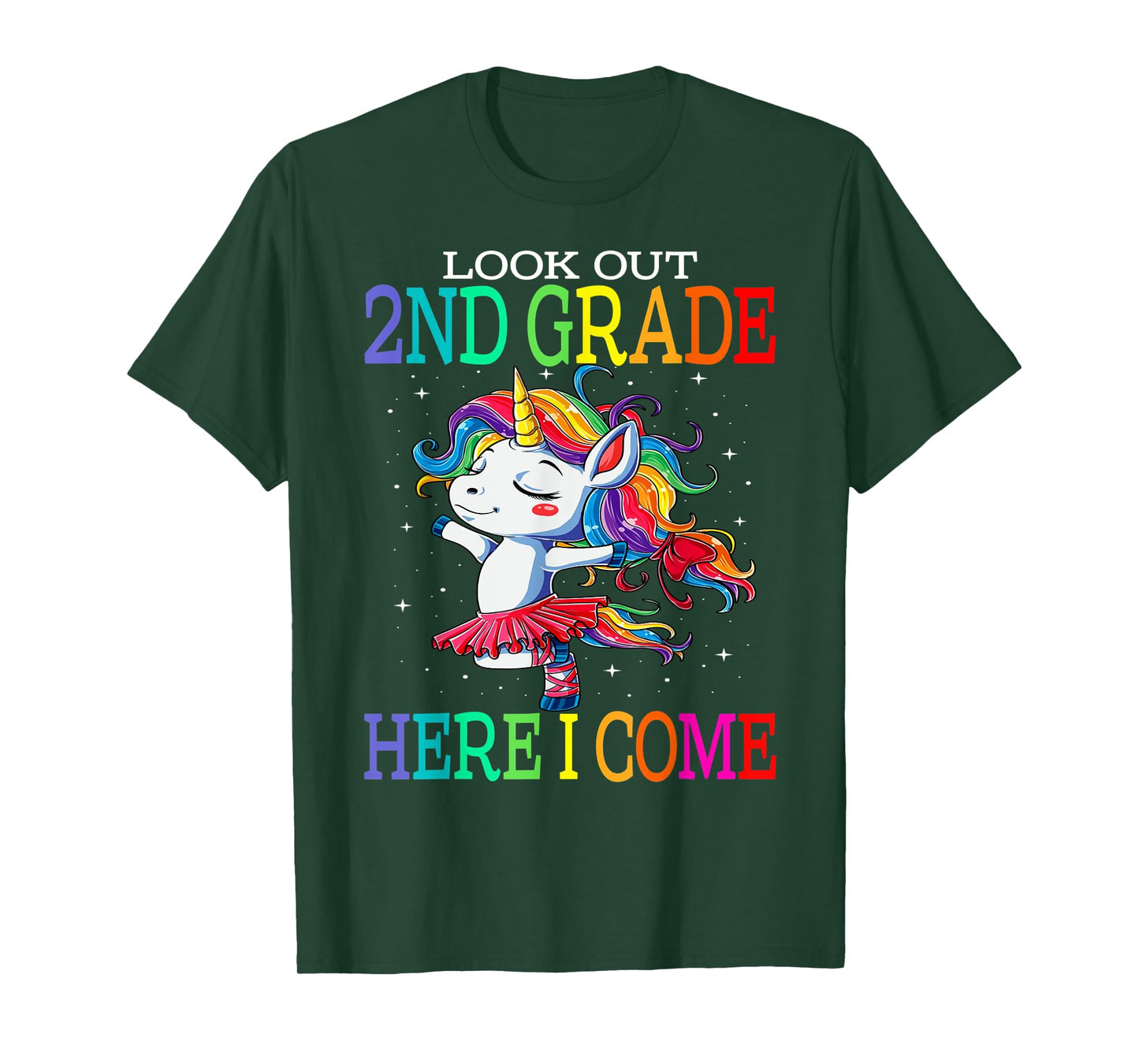 Kids Look Out 2nd Grade Here I Come Unicorn T-Shirt