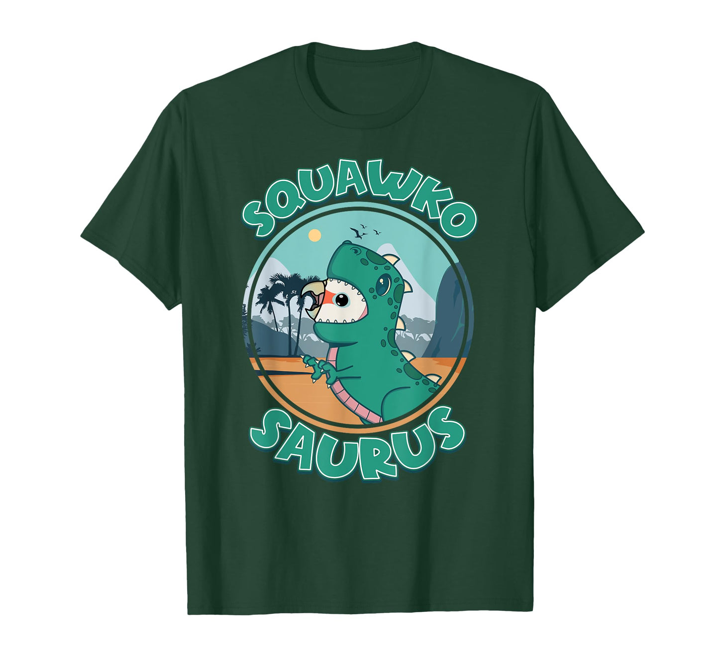 Squawkosaurus T Rex Parrot I Goffins Cockatoo T-Shirt