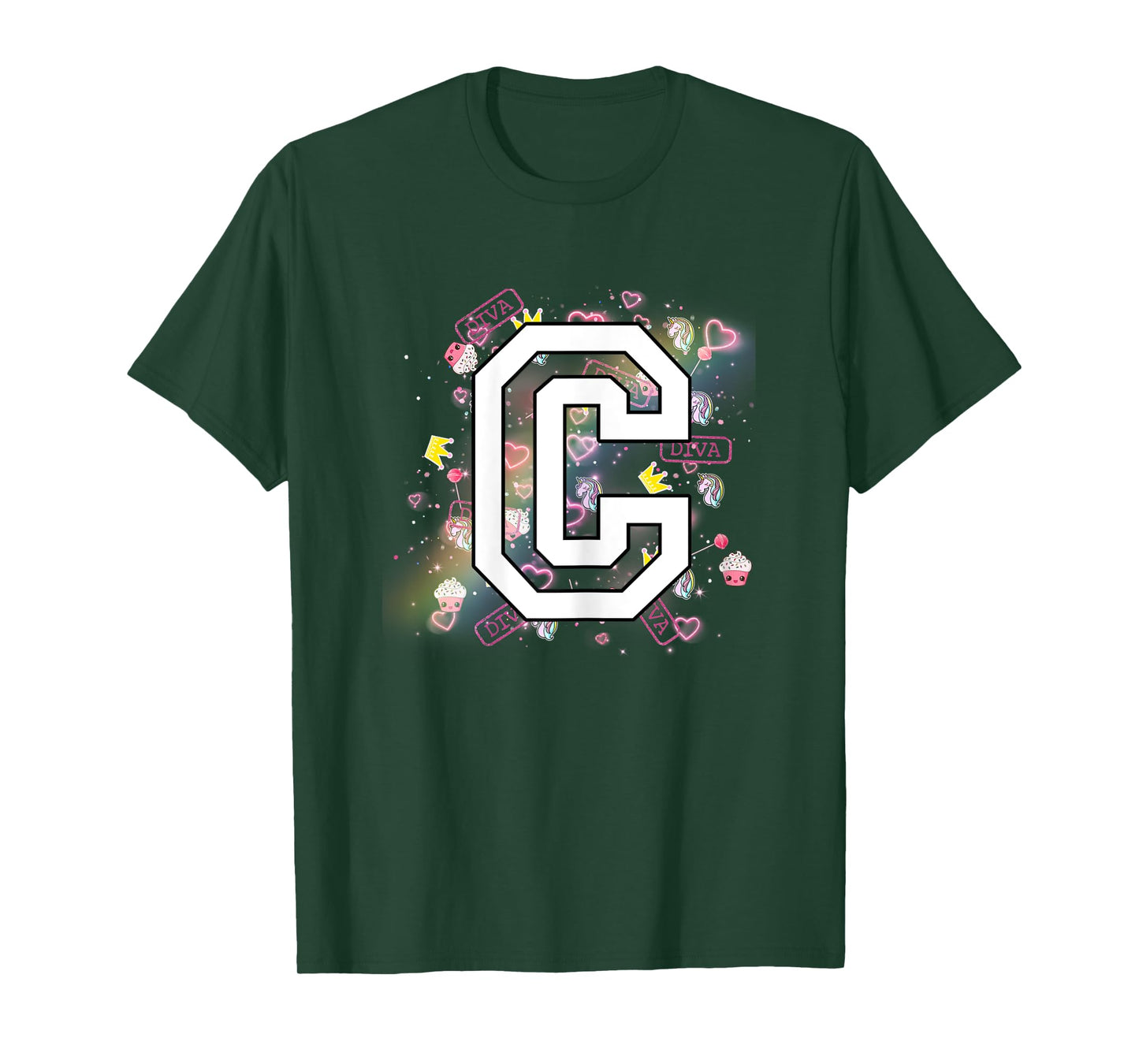 Kids Letter C Clothing For a Girl Who's Name Starts With C T-Shirt