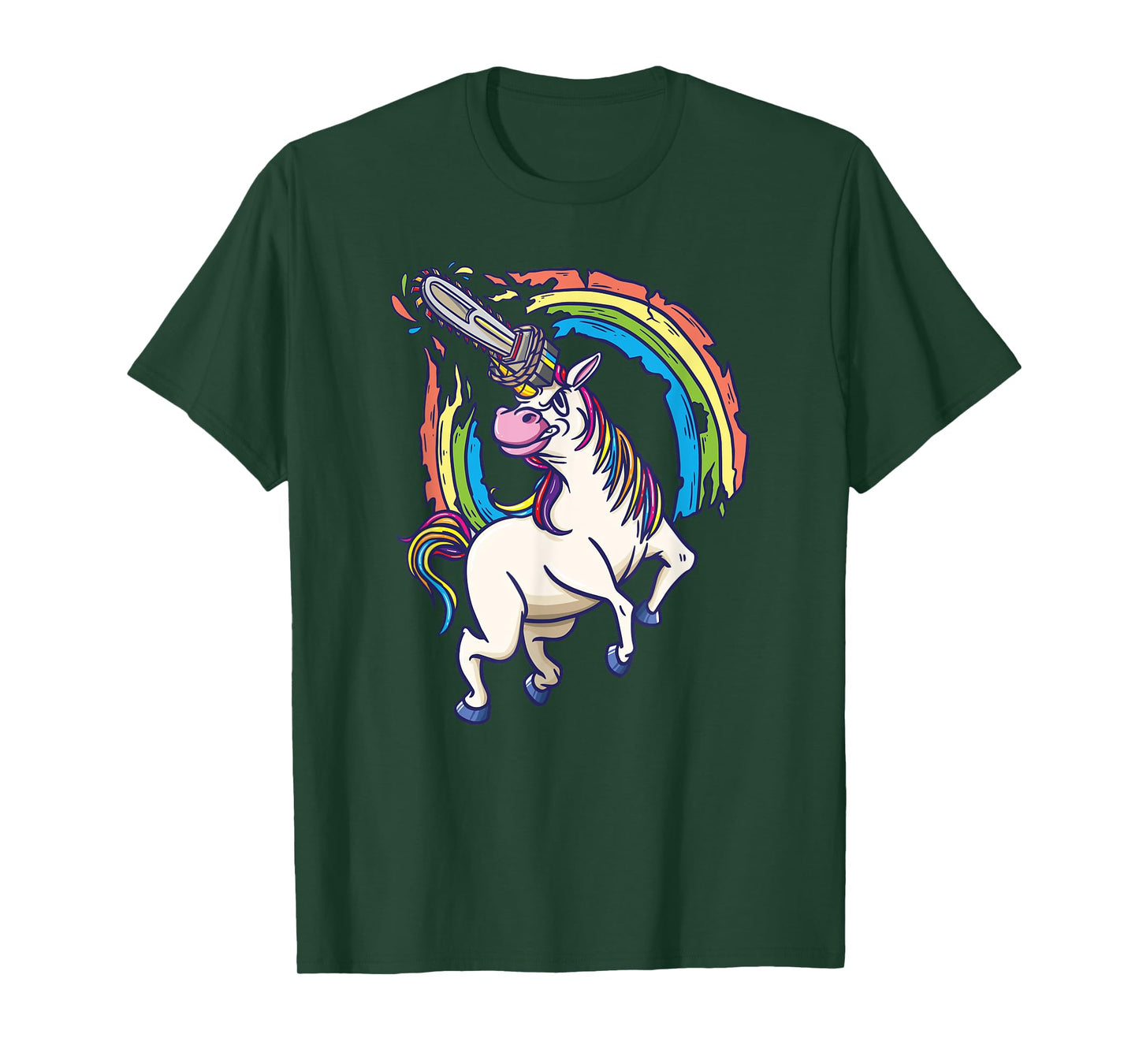 Chainsaws unicorn comes to kill fun gift T-Shirt