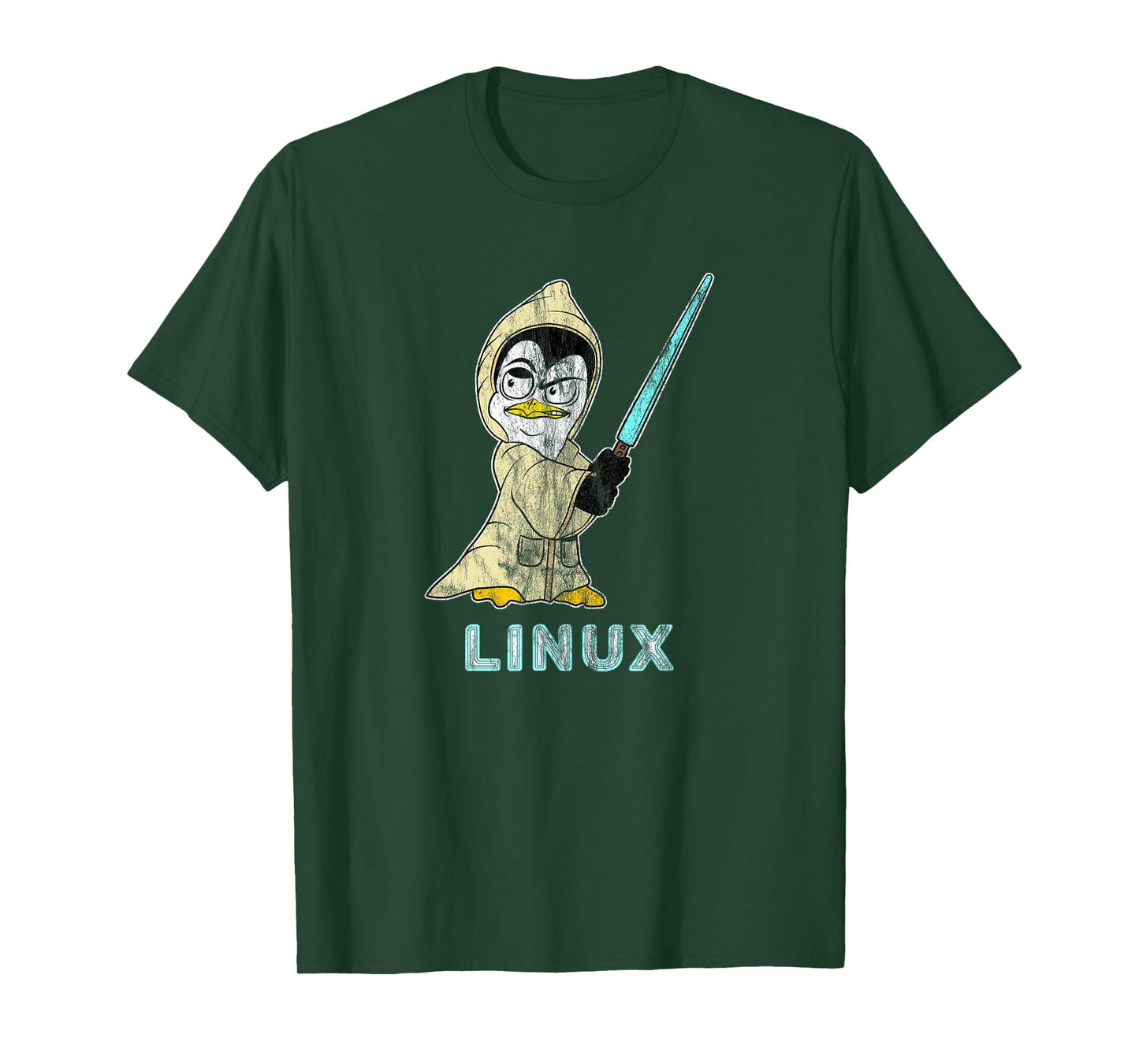 Retro Linux Penguin for Linux Admin and Hacker T-Shirt