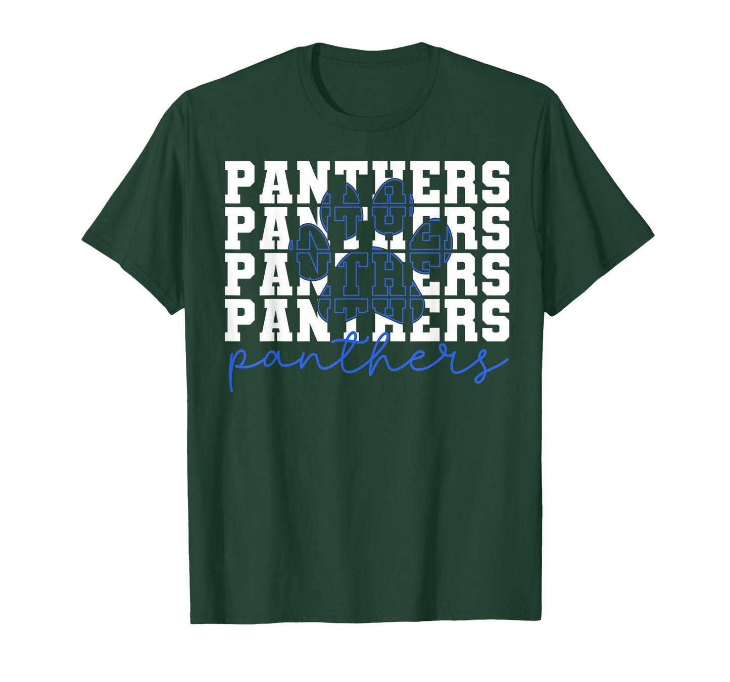 Stacked Panthers Paw Mascot Panther Men Woman Kid T-Shirt
