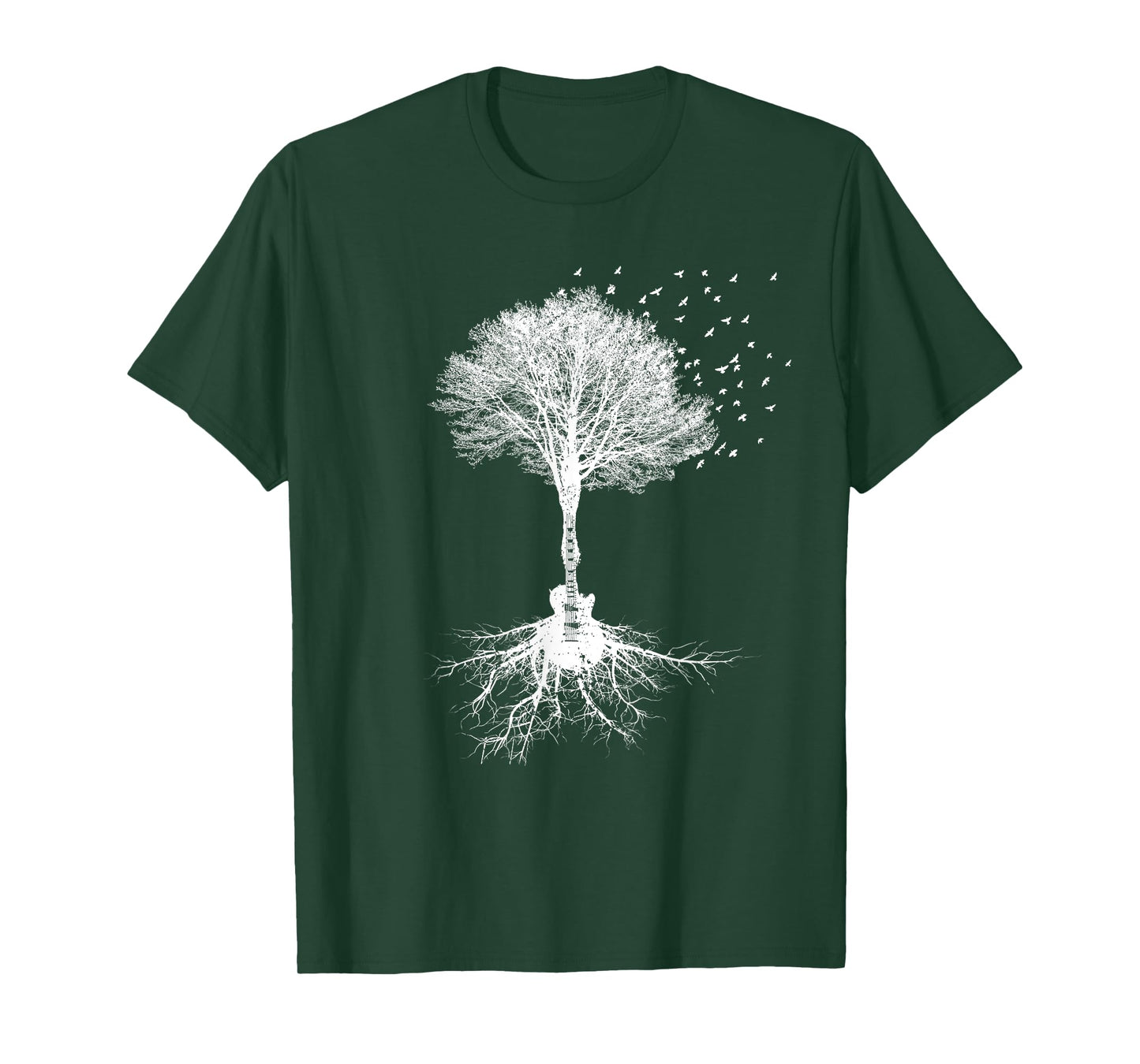 Acoustic Guitar Player Nature Tree, Birthday, Christmas Gift T-Shirt