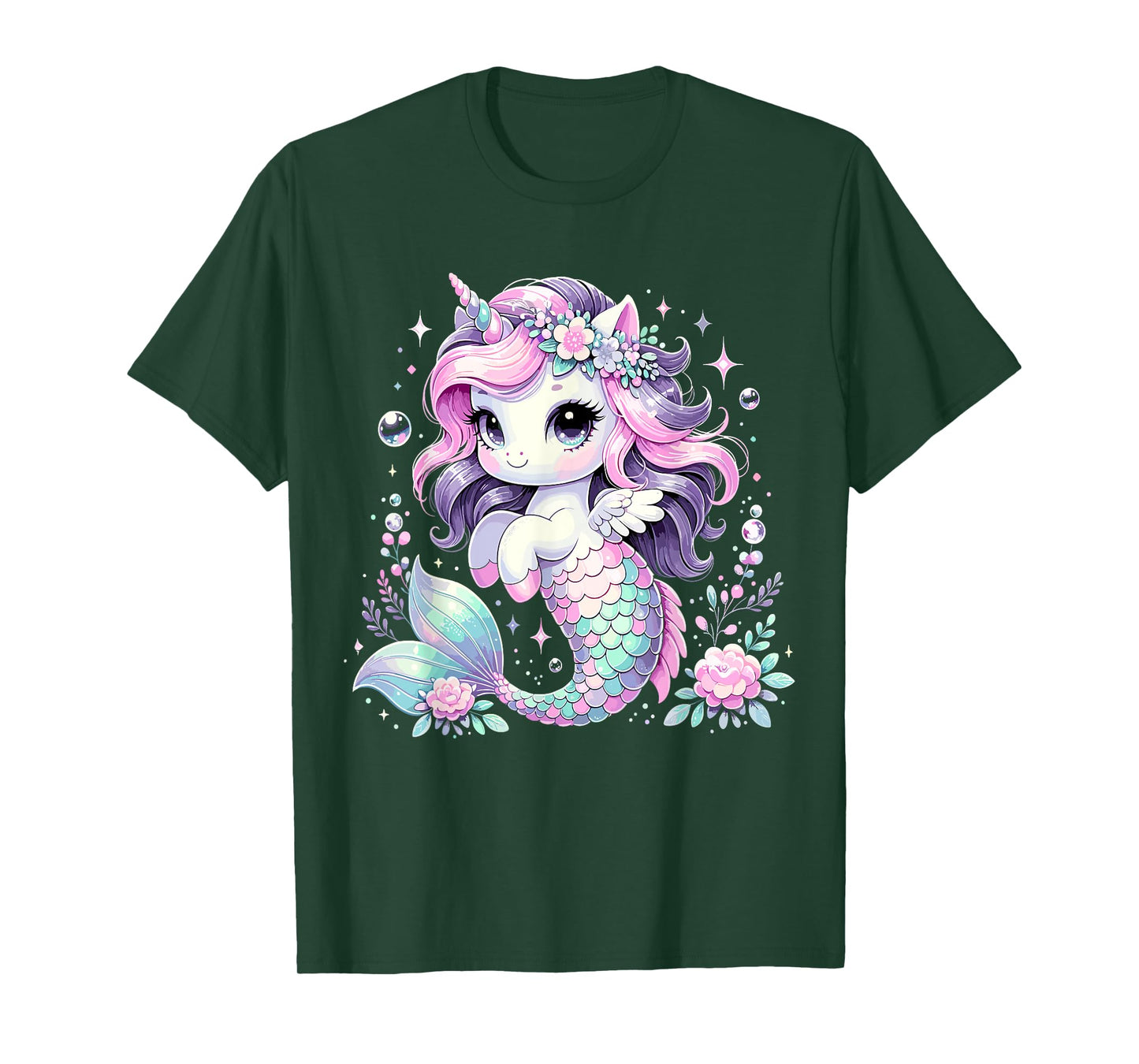 Unicorn Mermaid Birthday Party Mermicorn T-Shirt