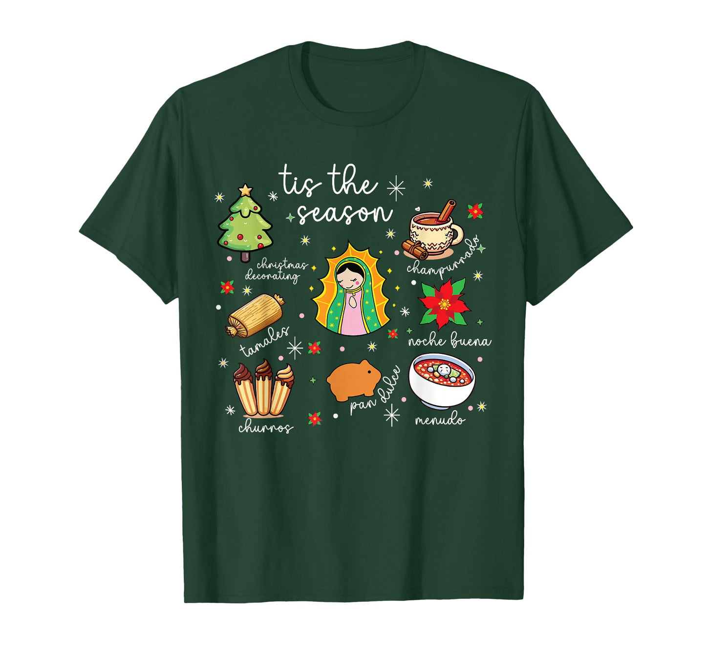 Tis the Season Mexican Christmas Feliz Navidad Xmas Mexican T-Shirt