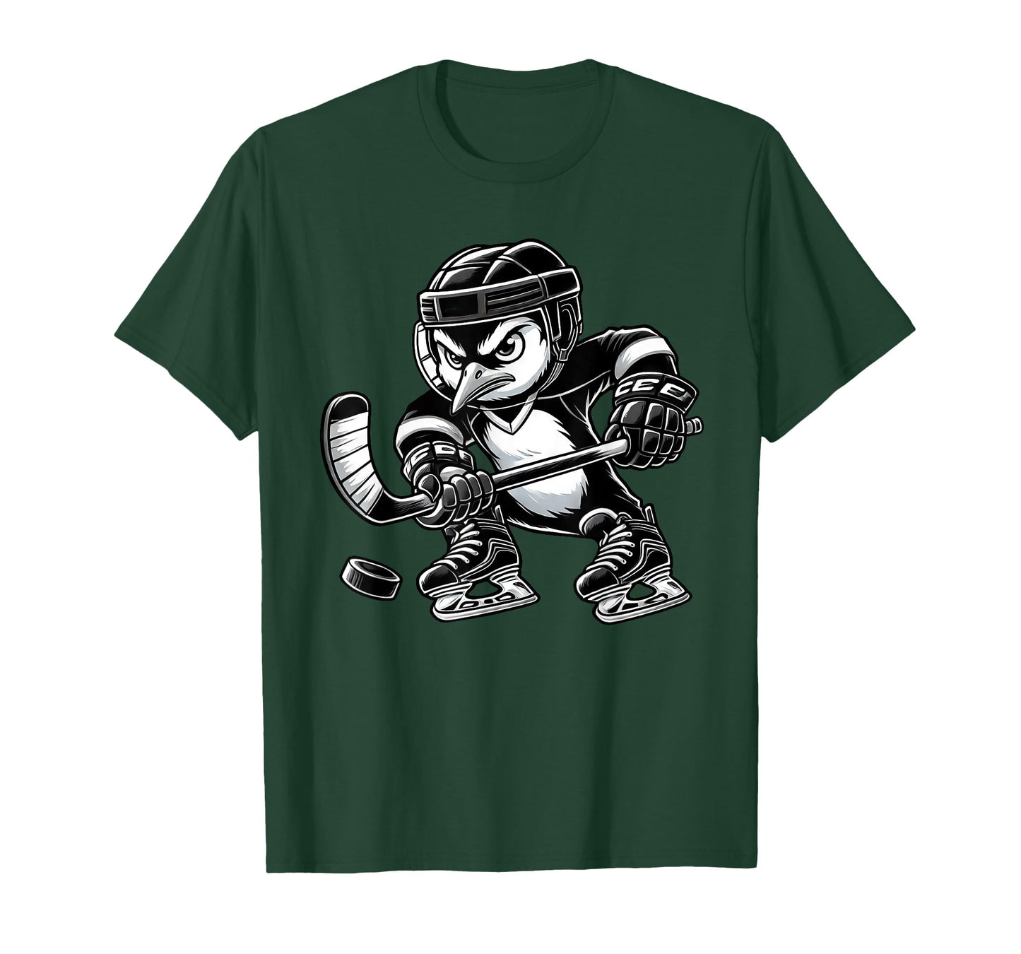 Penguin Hockey Player Team T-Shirt