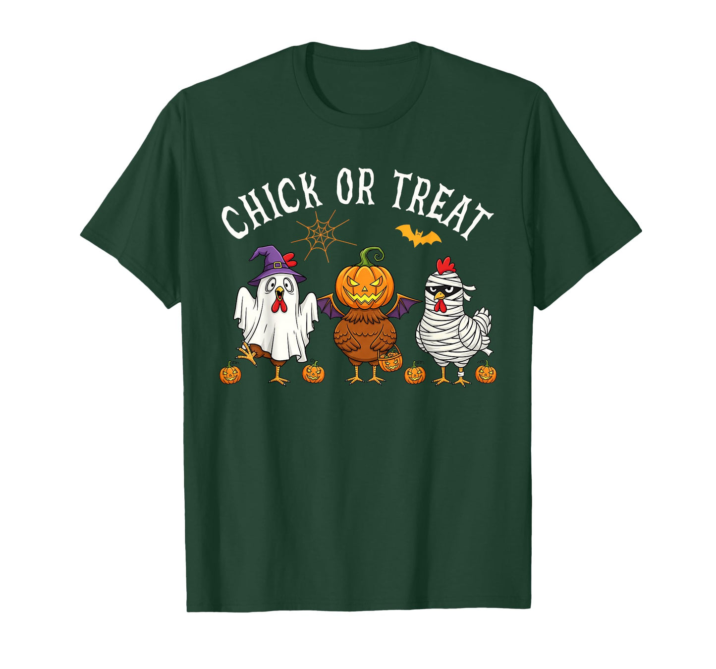 Chick Or Treat Funny Halloween Chicken Costume Men Women T-Shirt