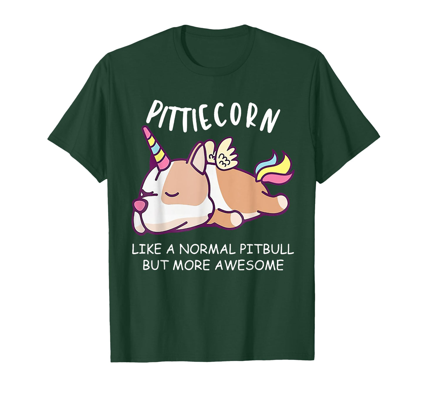 Pittiecorn Like A Normal Pitbull Unicorn T-Shirt