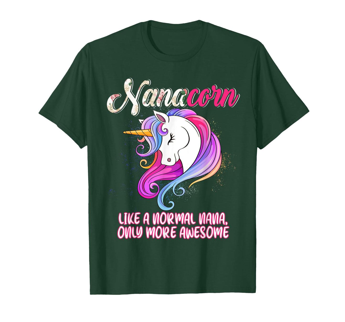 Nanacorn Happy Mother's Day Unicorn Lover Proud Nana T-Shirt