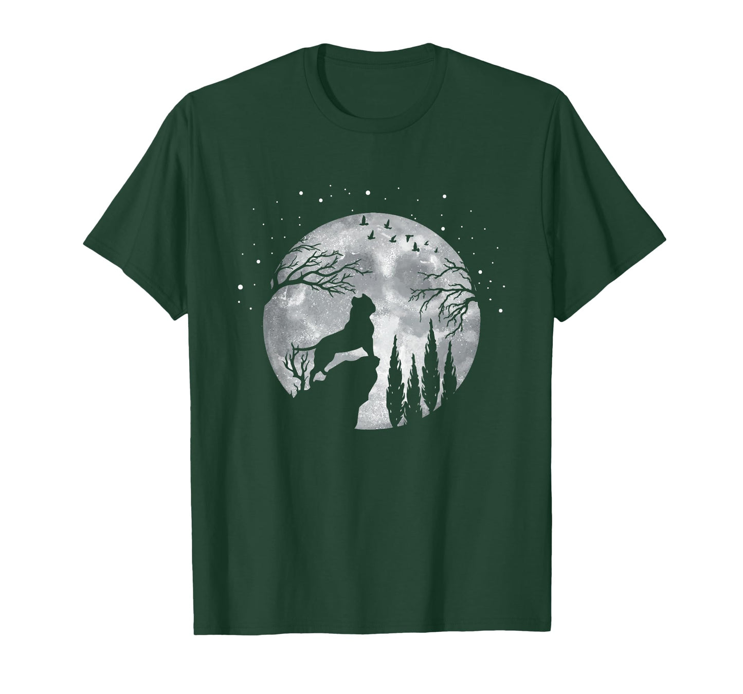 Four-legged Dog Breed - Full Moon American Bully T-Shirt