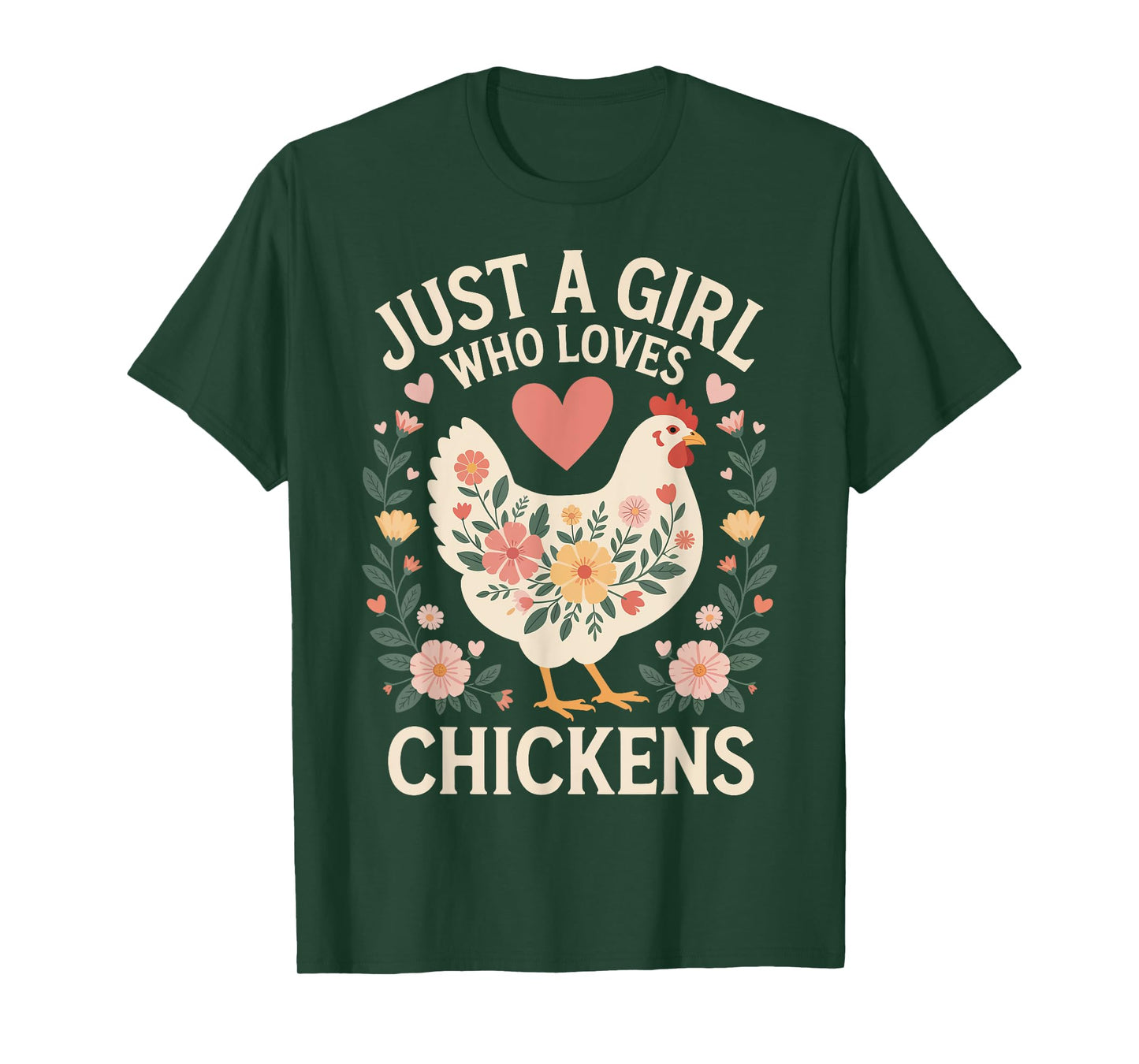 Just A Girl Who Loves Chickens T-Shirt