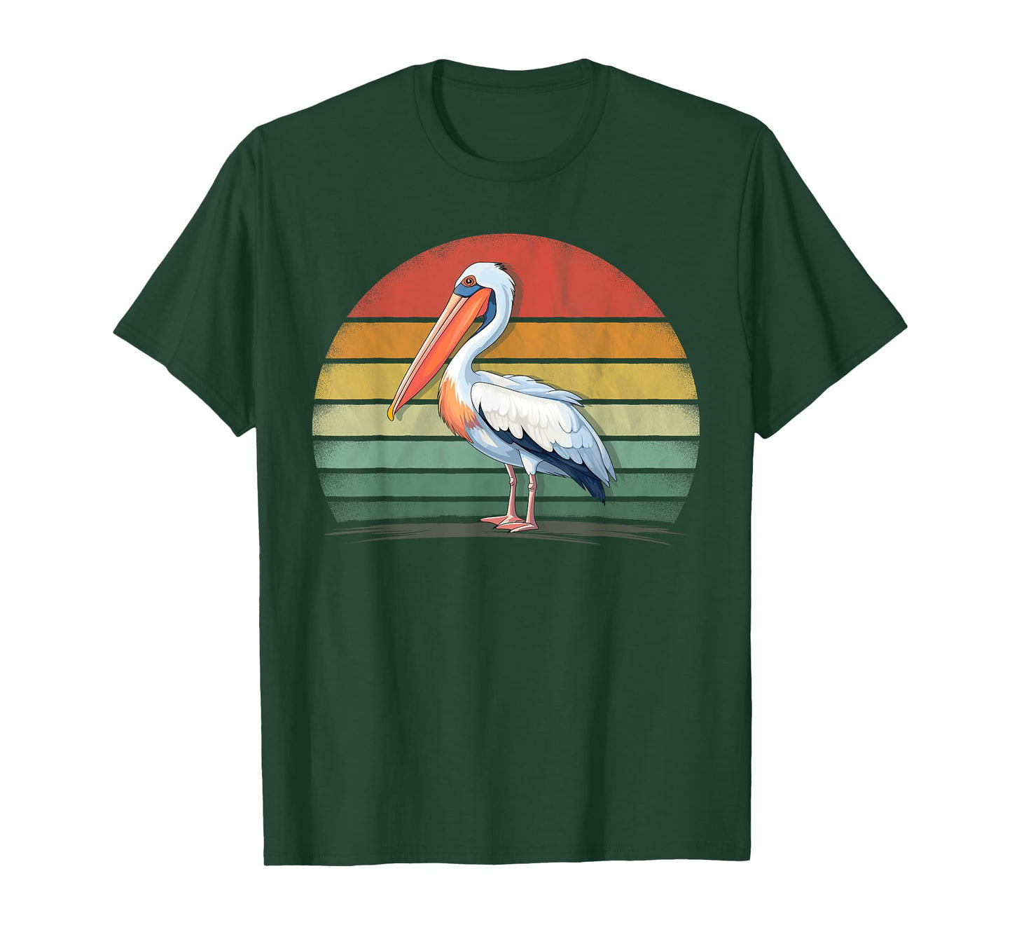 Pelican Bird Lover Retro Style Distressed Vintage Pelican T-Shirt