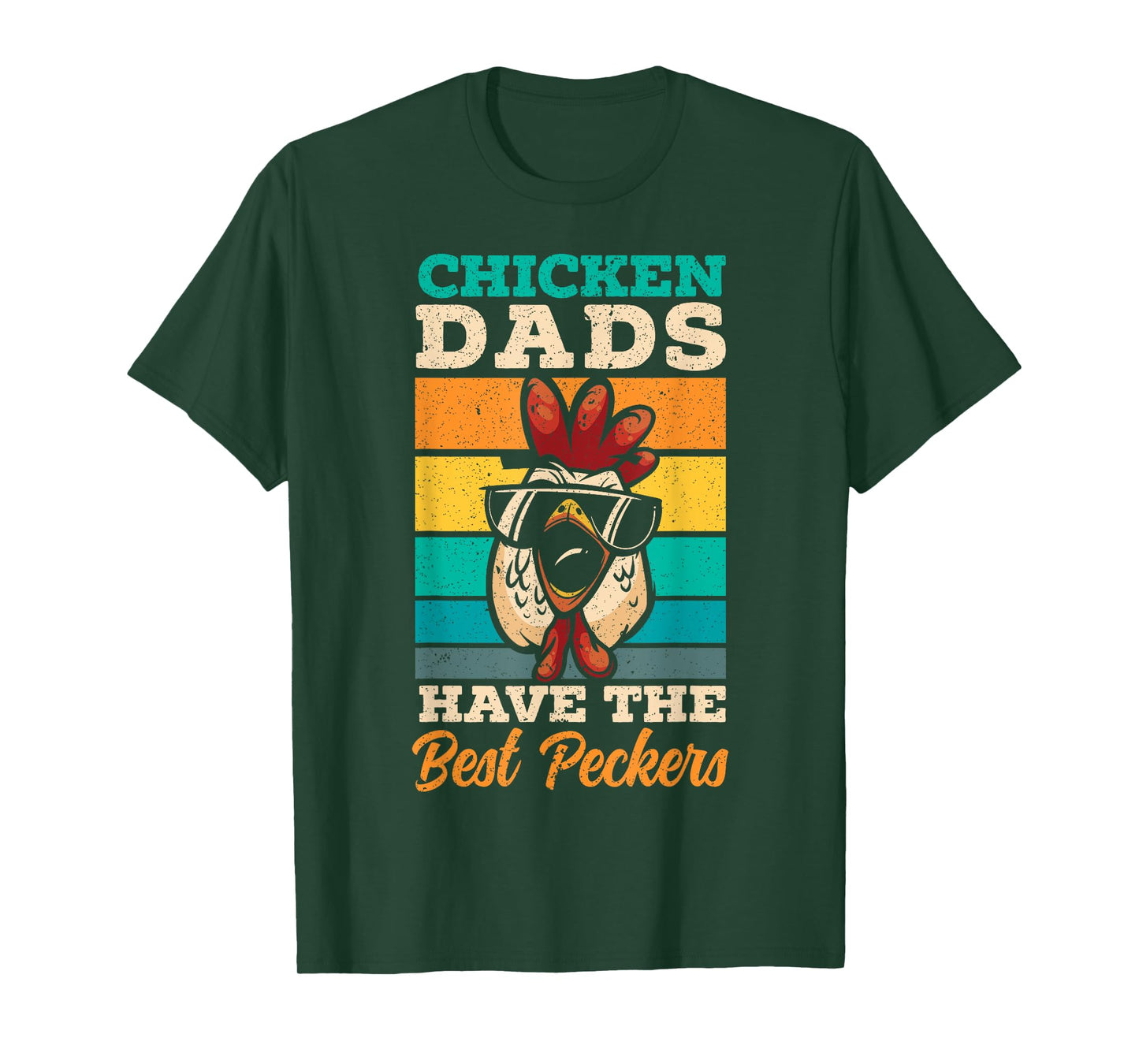 Chicken Dads Have The Best Peckers Farmer Dad Father's Day T-Shirt