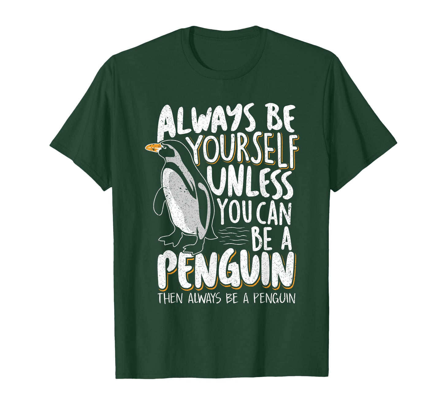 Penguin Lovers & Cute Penguins Always Be a Penguin - Funny Penguin Lover Unisex-Kids T-Shirt - Black - Small - Short Sleeve - Classic Fit - Modern - Novelty - Cotton 60%, Polyester 40%
