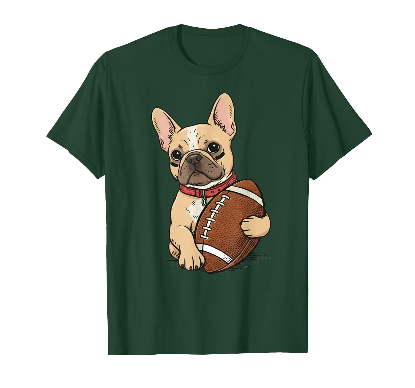 Funny French Bulldog Football Dog Lovers Gift T-Shirt