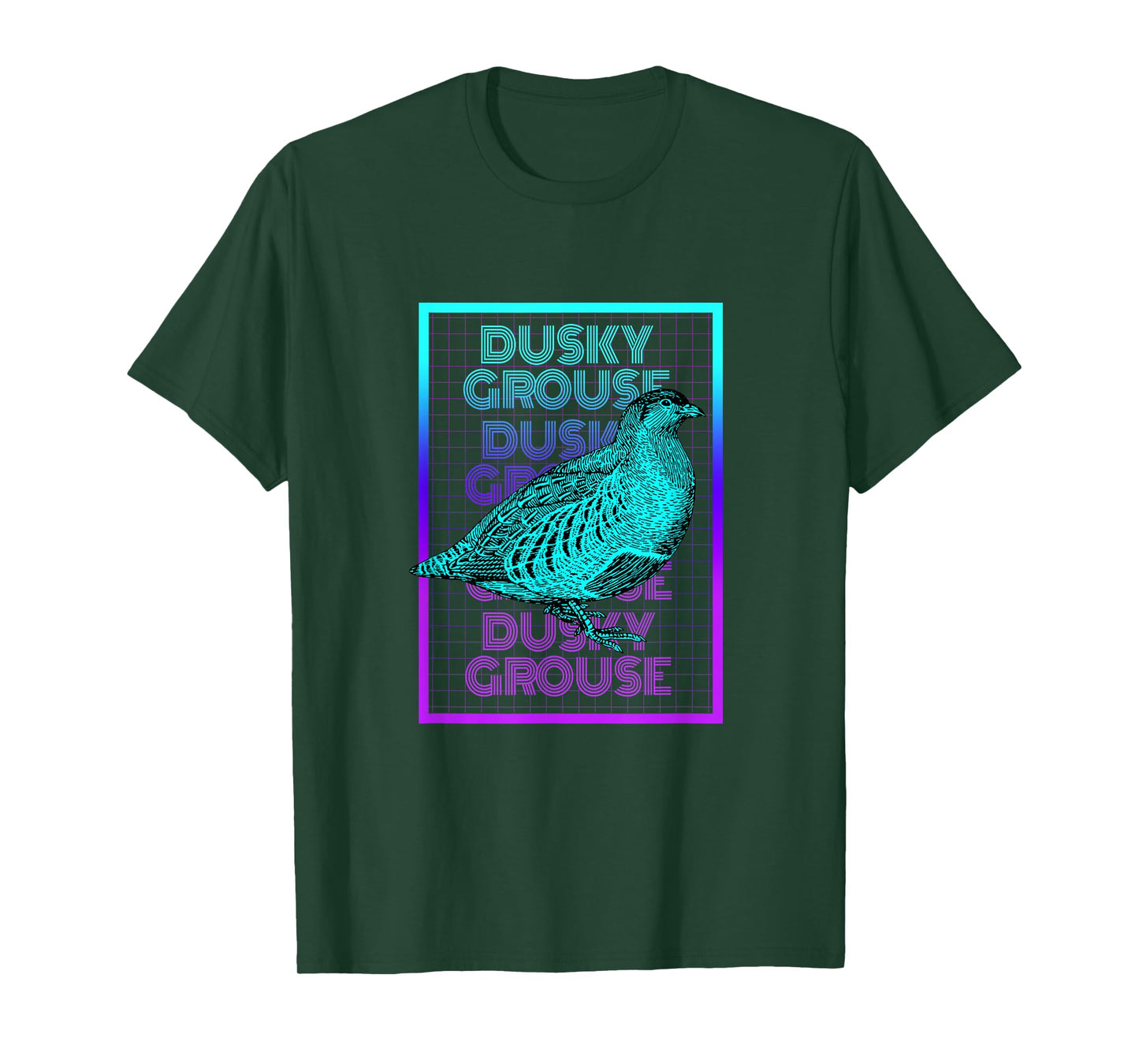 Dusky Grouse Bird Vintage Retro Dusky Grouse T-Shirt