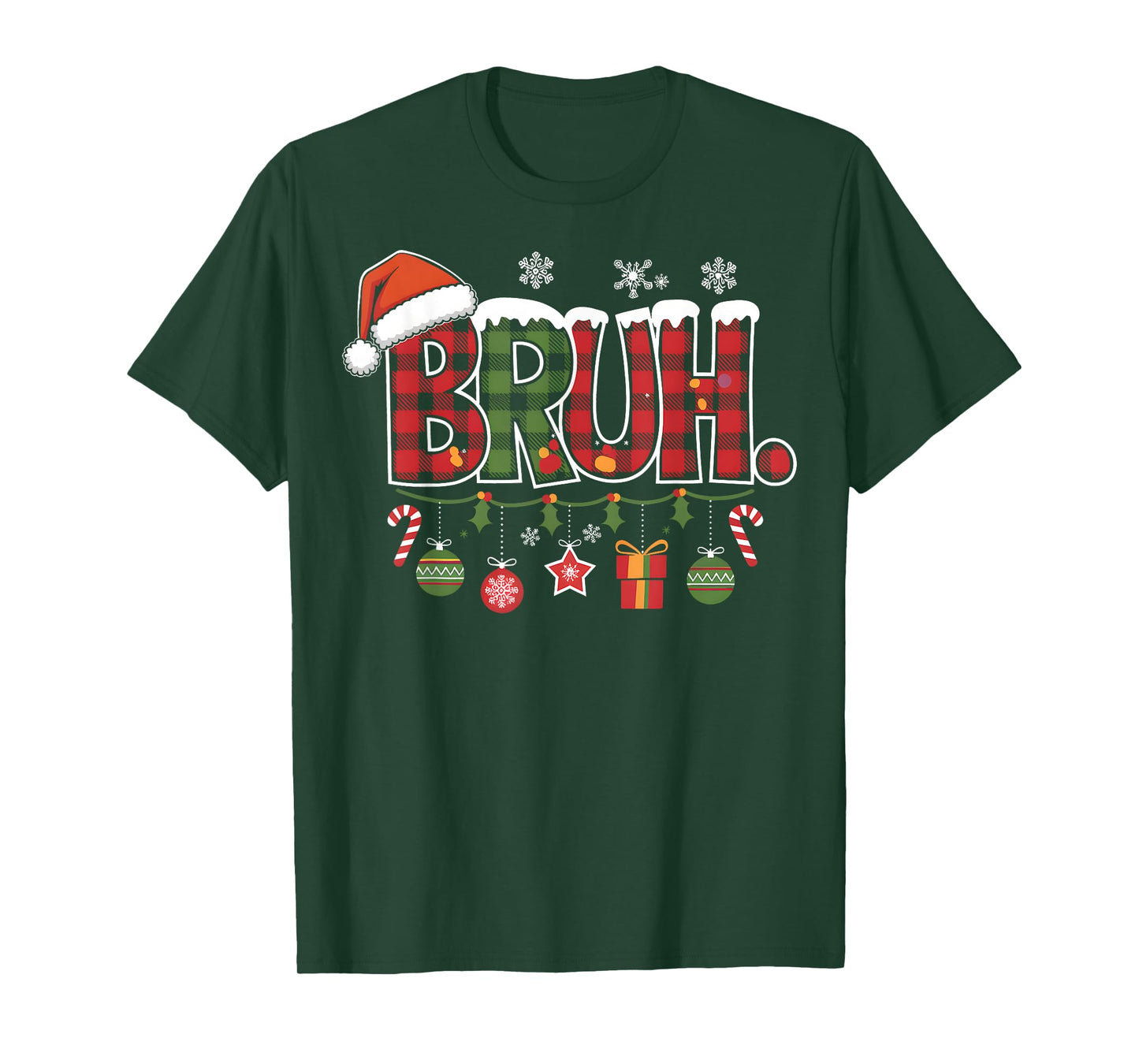 Bruh Christmas Santa Happy Christmas Family Xmas Christmas T-Shirt