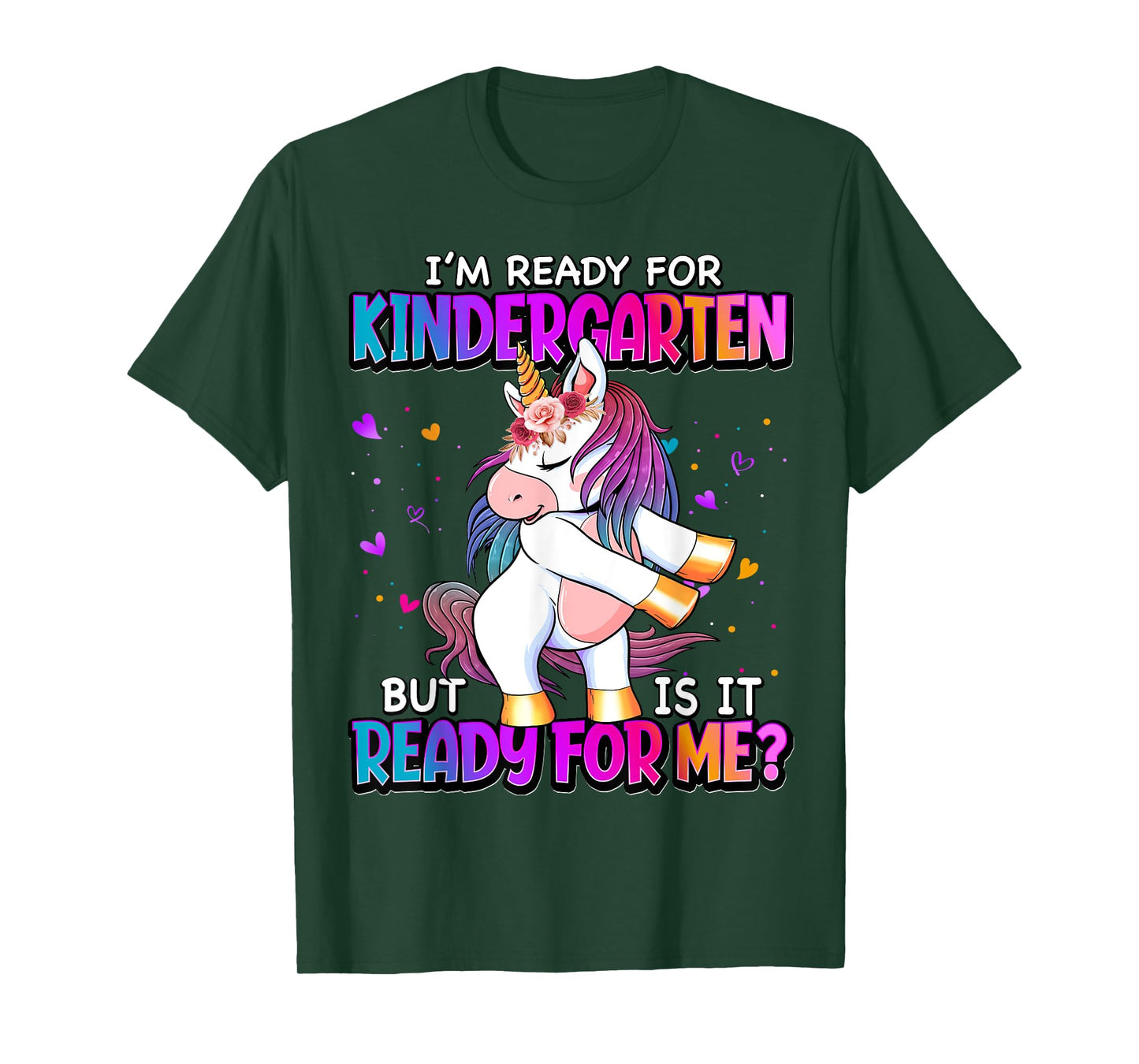 I'm Ready For Kindergarten Back To School Kindergarten Girls T-Shirt